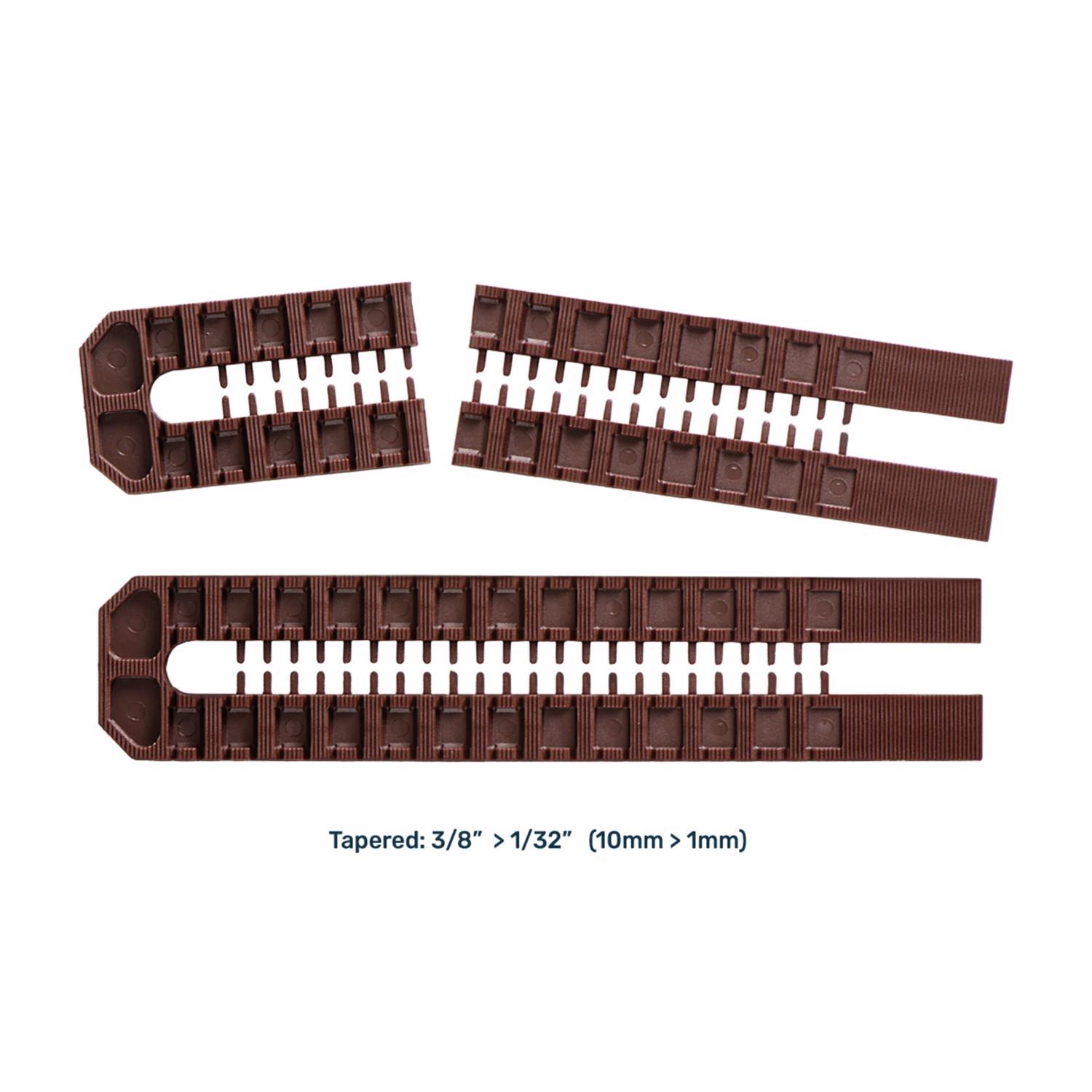 Broadfix 1.8 in. W X 8 in. L Plastic Double Snap Shims 14 pk