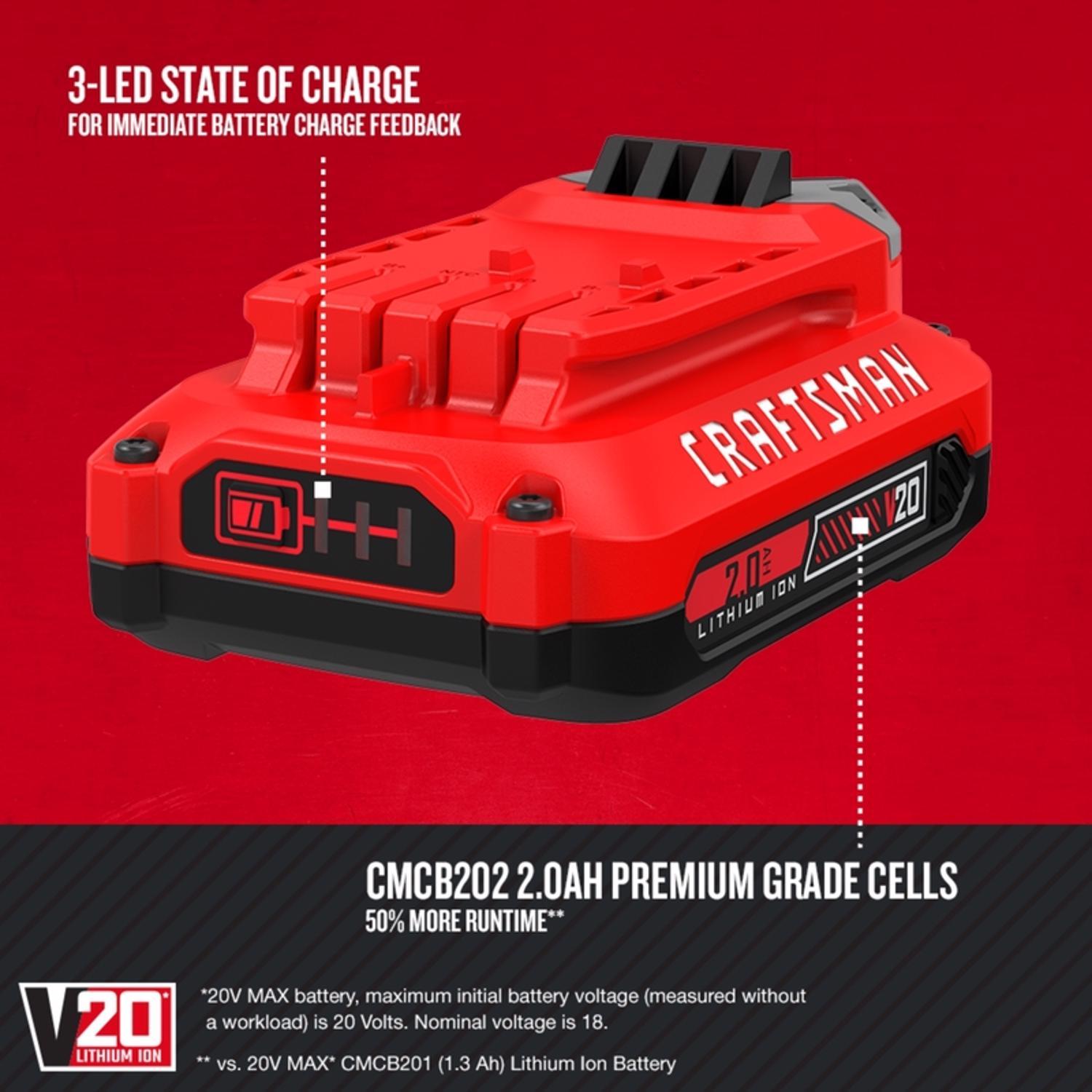 CRAFTSMAN V20 CMCCSL621D1 6 in. 20 V Battery Lopper Kit (Battery & Charger)