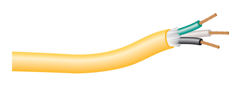 Yellow Jacket 14/3 SJTW 300 volts Service Cord Wire 250 ft. L Yellow - Sold by the foot