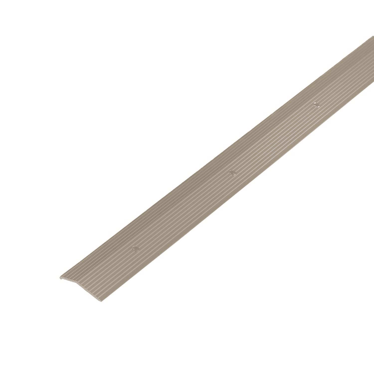 M-D Building Products 0.3 in. H X 1.375 in. W X 72 in. L Prefinished Pewter Aluminum Carpet Trim