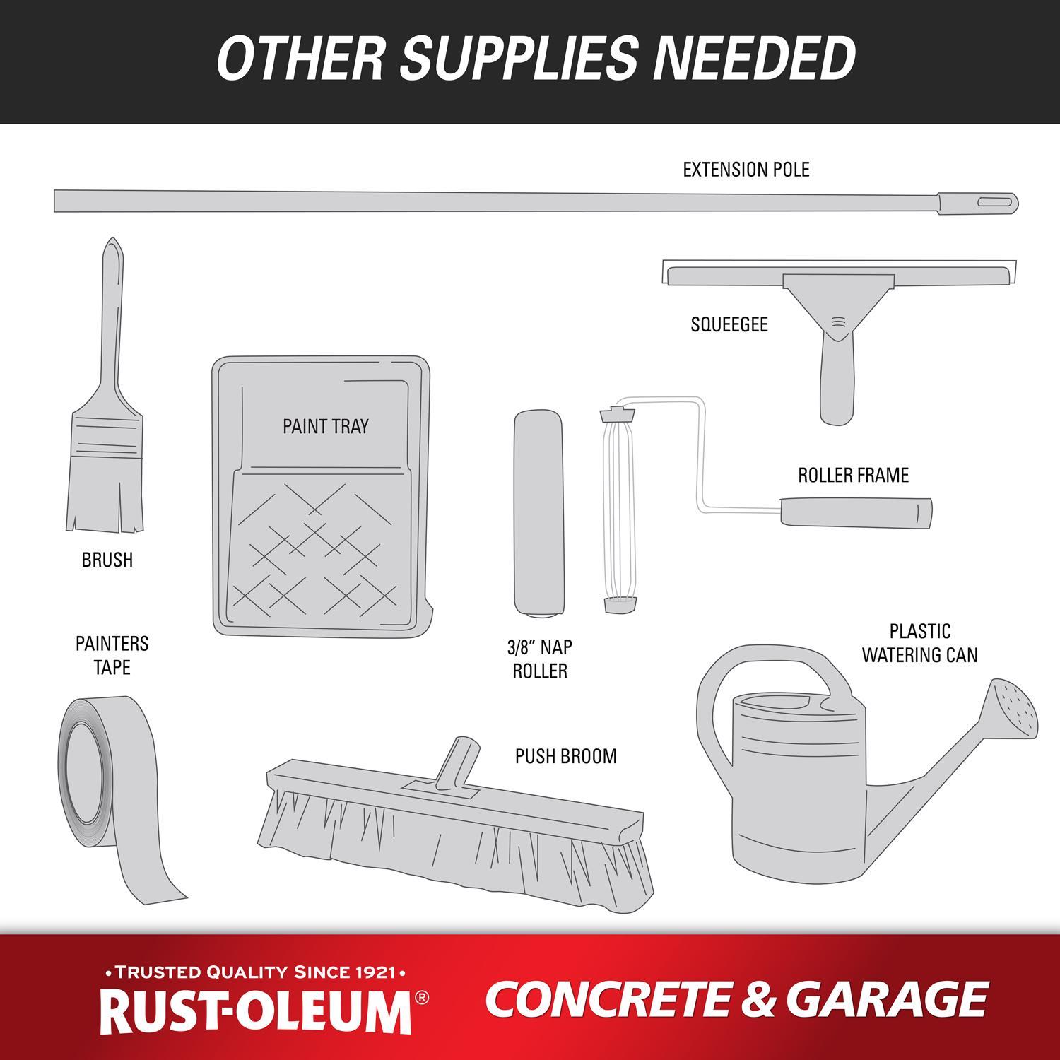 Rust-Oleum Satin Tint Base Water-Based Acrylic Concrete & Garage Floor Paint 1 gal