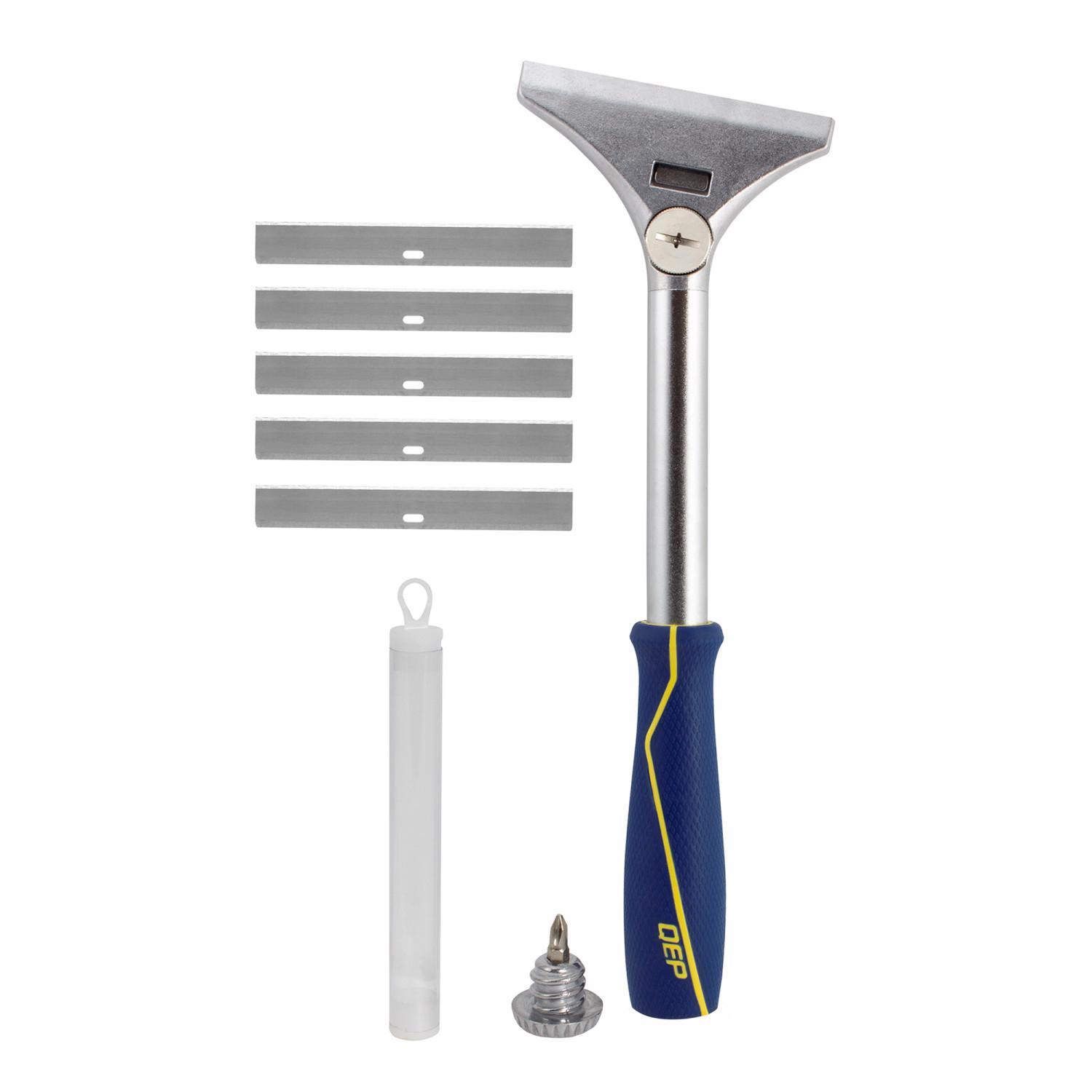 QEP 12 in. H X 4 in. W X 1.4 in. L Metal Razor Scraper 1 pk