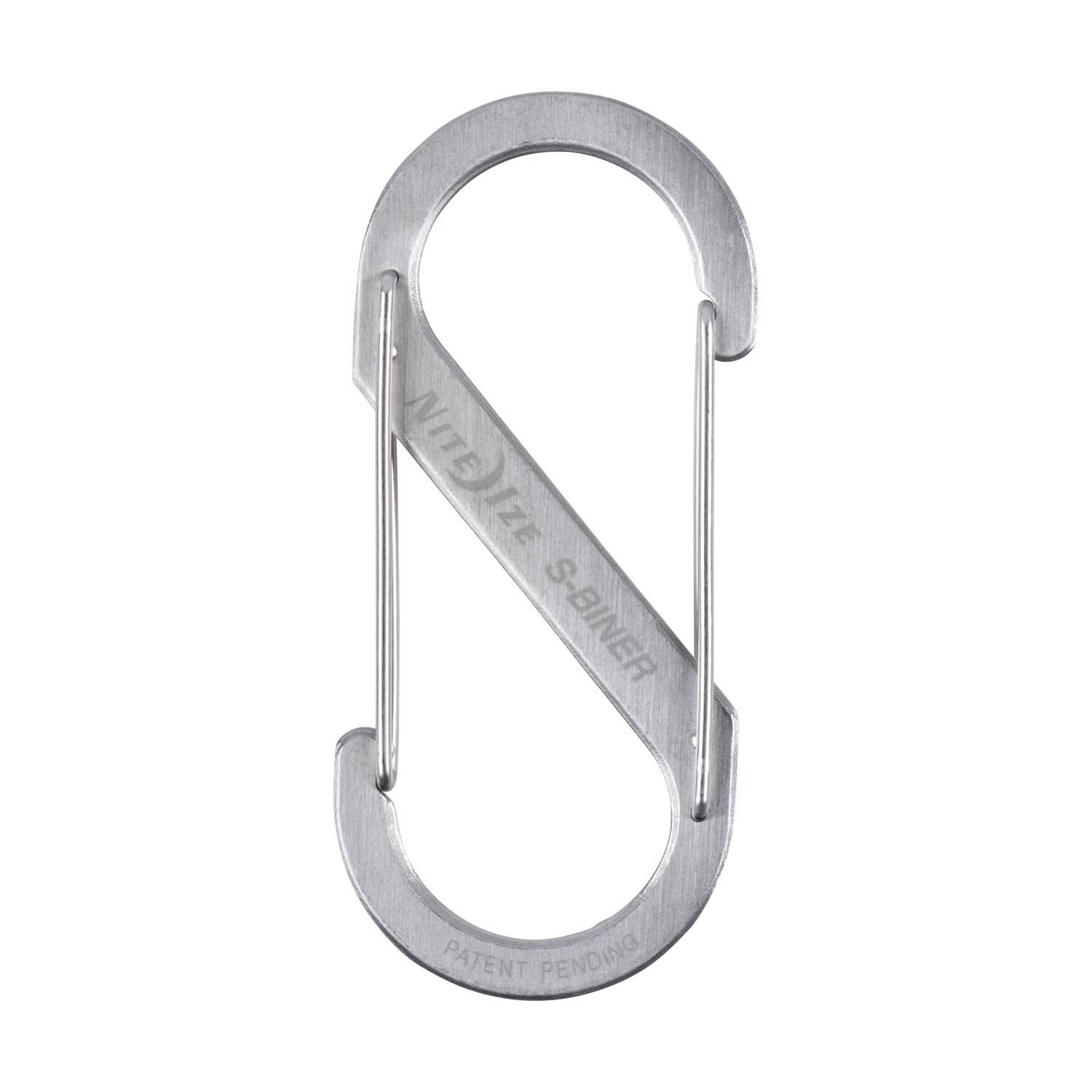Nite Ize S-Biner Stainless Steel Silver Dual Carabiner S-Biner