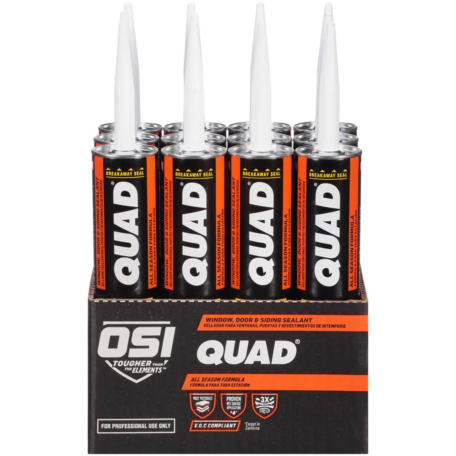 OSI Quad Bronze Elastomeric Polymers Door/Siding/ Window Sealant 10 oz