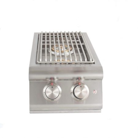 Blaze Built-In Premium LTE Double Side Burner with Lights Natural Gas