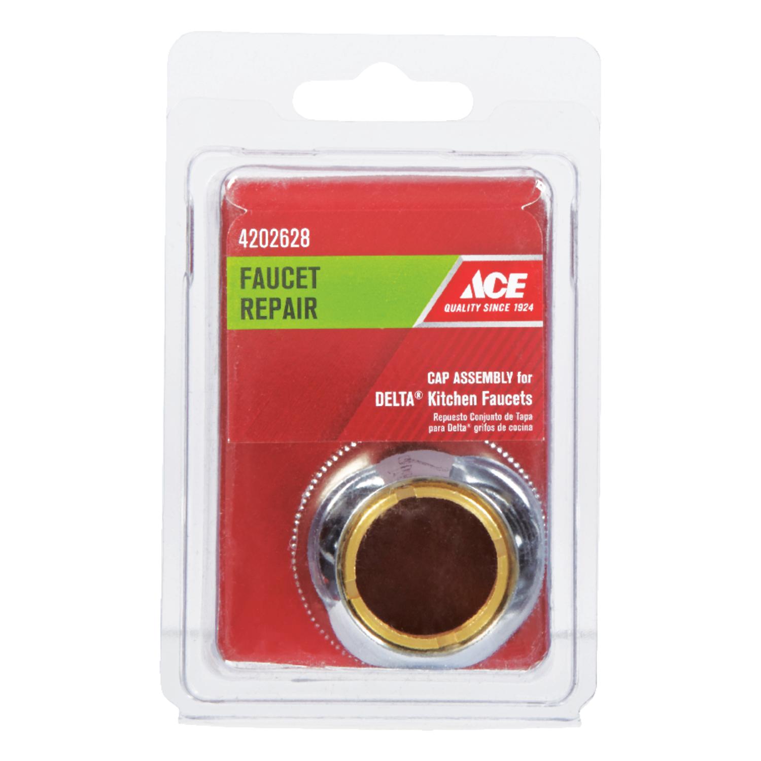 Ace Cap For Delta 1 in. H X 1-3/4 in. D 7/8 in. Silver Brass