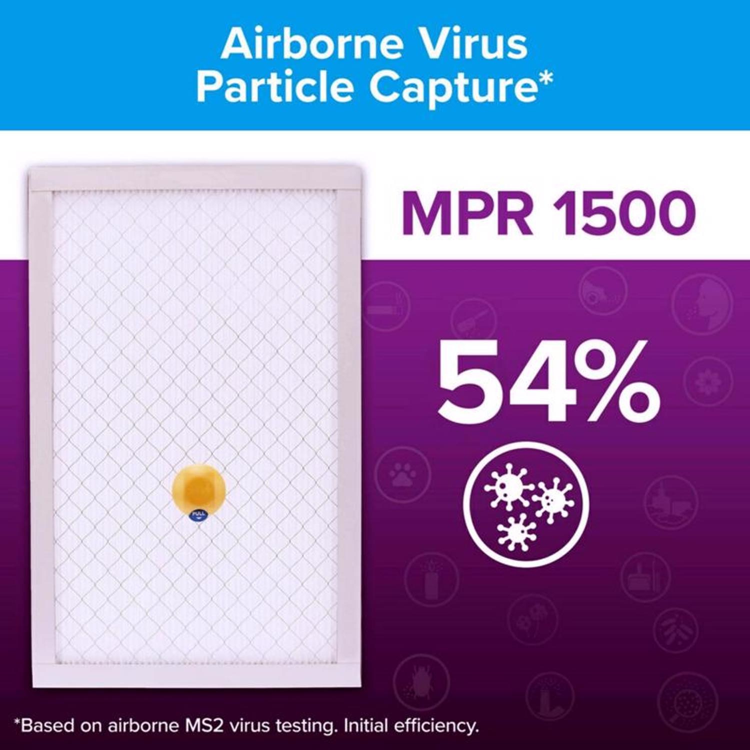 Filtrete 20 in. W X 20 in. H X 1 in. D Polypropylene 12 MERV Smart Air Filter 1 pk