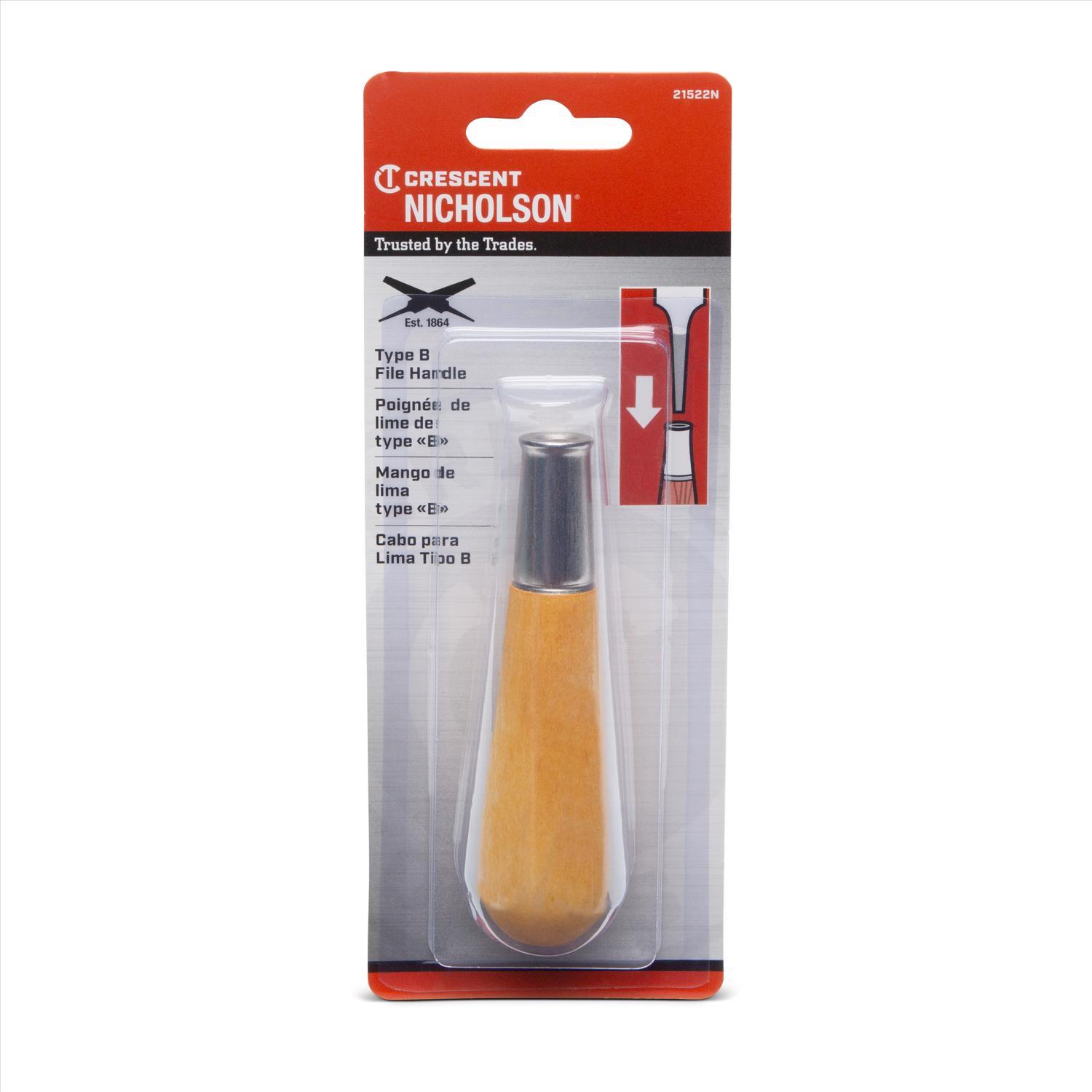Crescent Nicholson 5-1/4 in. L X 2.8 in. W Wood File Handle 1 pc
