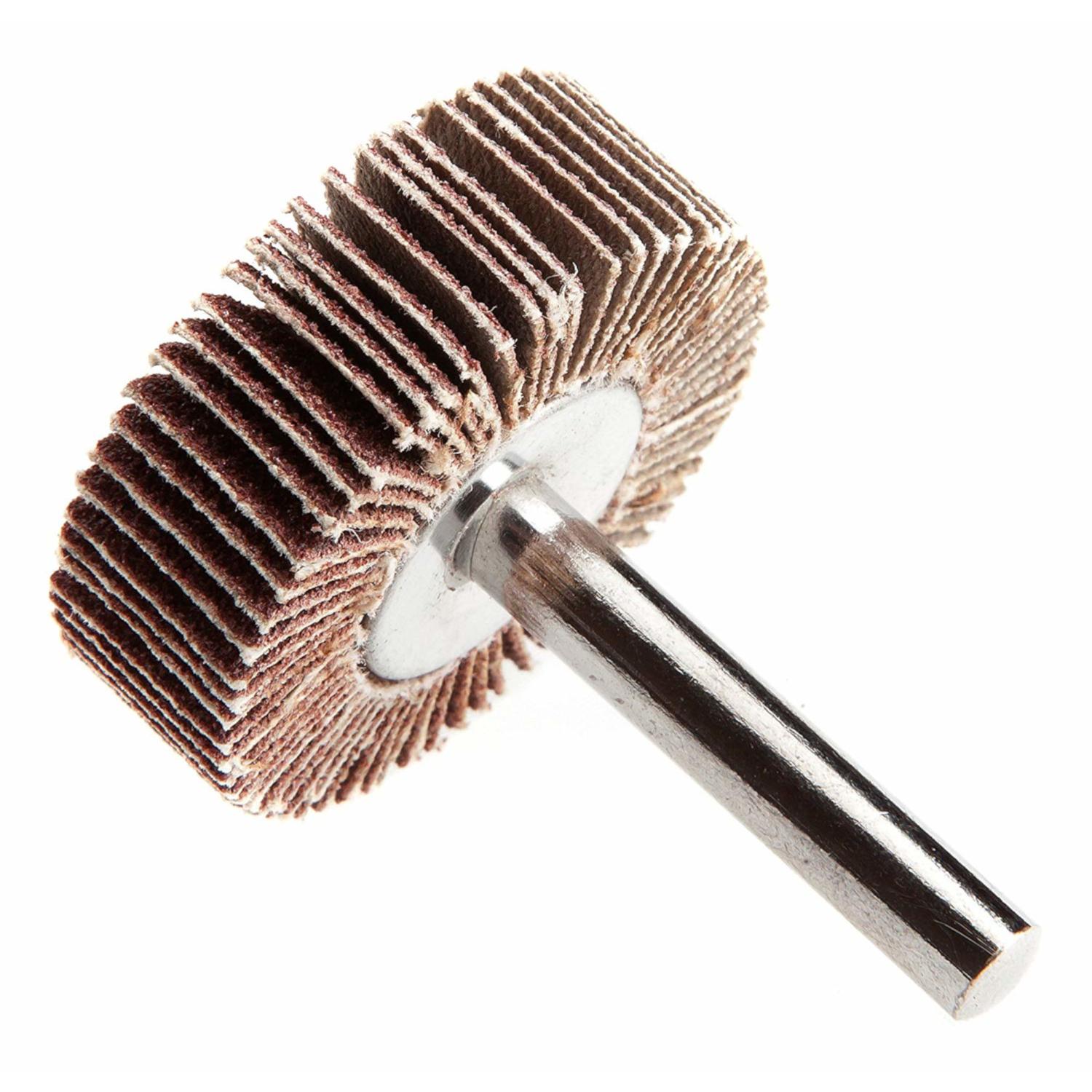 Forney 1-1/2 in. D X 1/4 in. Aluminum Oxide Flap Wheel 120 Grit 1 pc