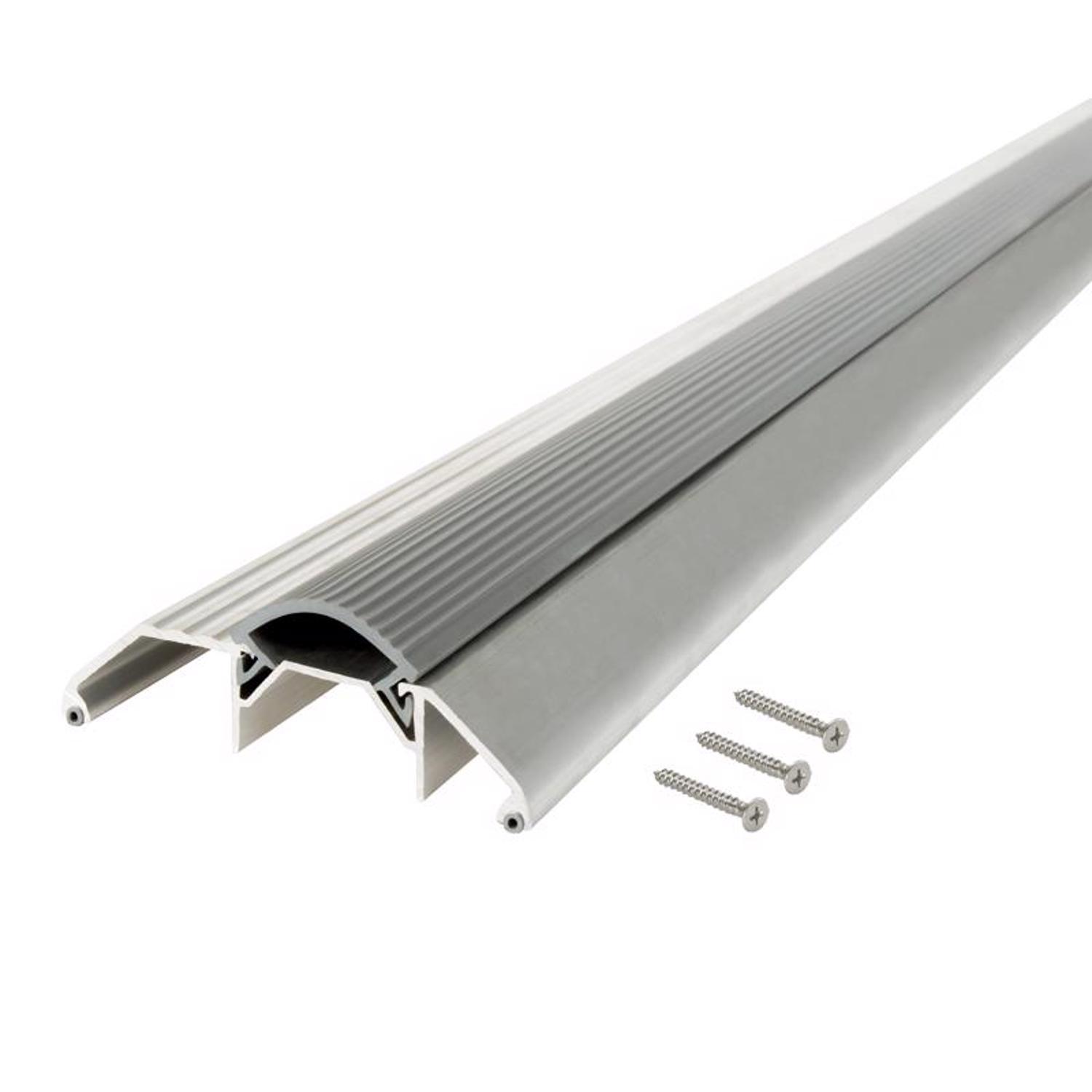 M-D Building Products 1.125 in. H X 3.75 in. W X 36 in. L Aluminum Deluxe High Threshold Silver