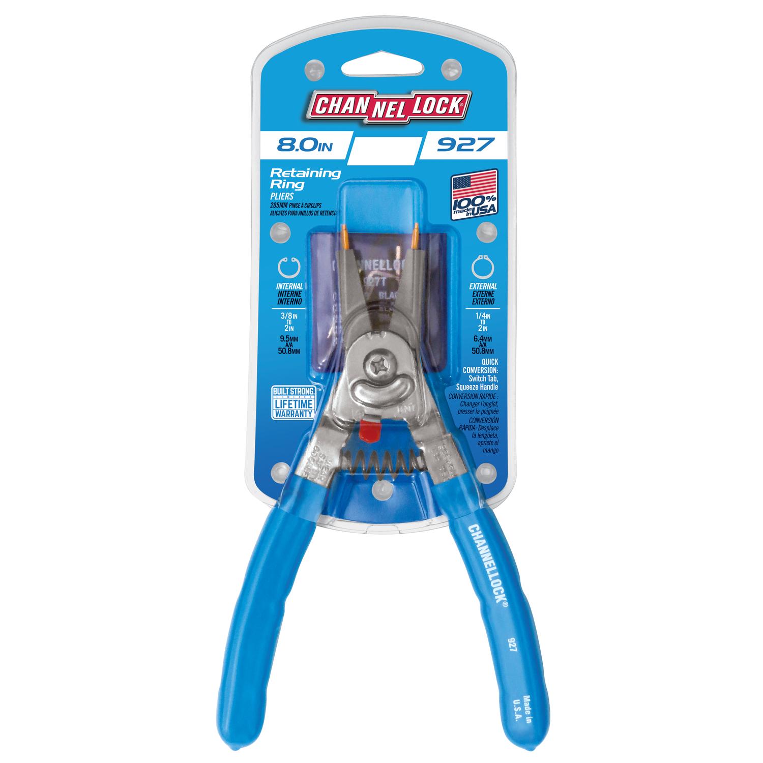 Channellock 8 in. Steel Retaining Ring Pliers