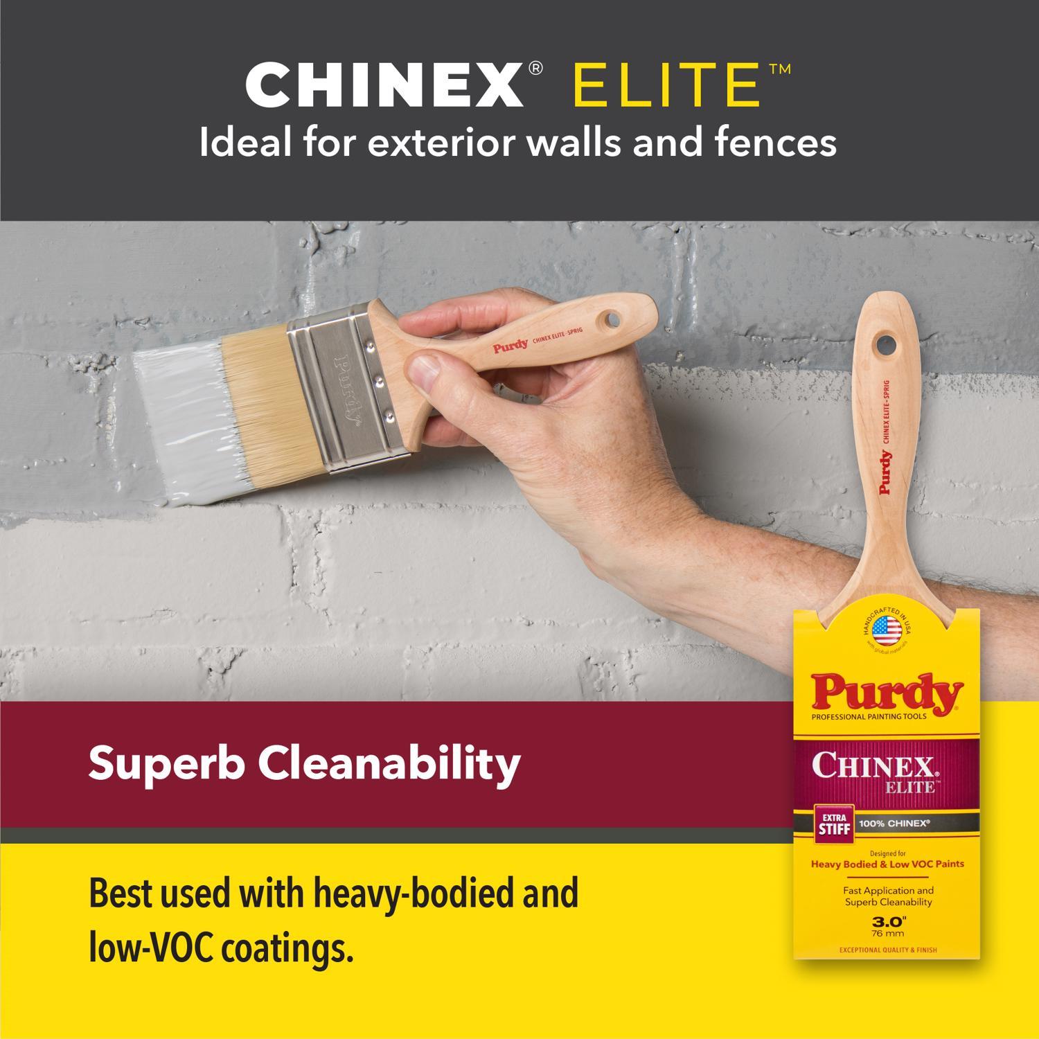 Purdy Chinex Elite Cub 2 in. Extra Stiff Angle Trim Paint Brush