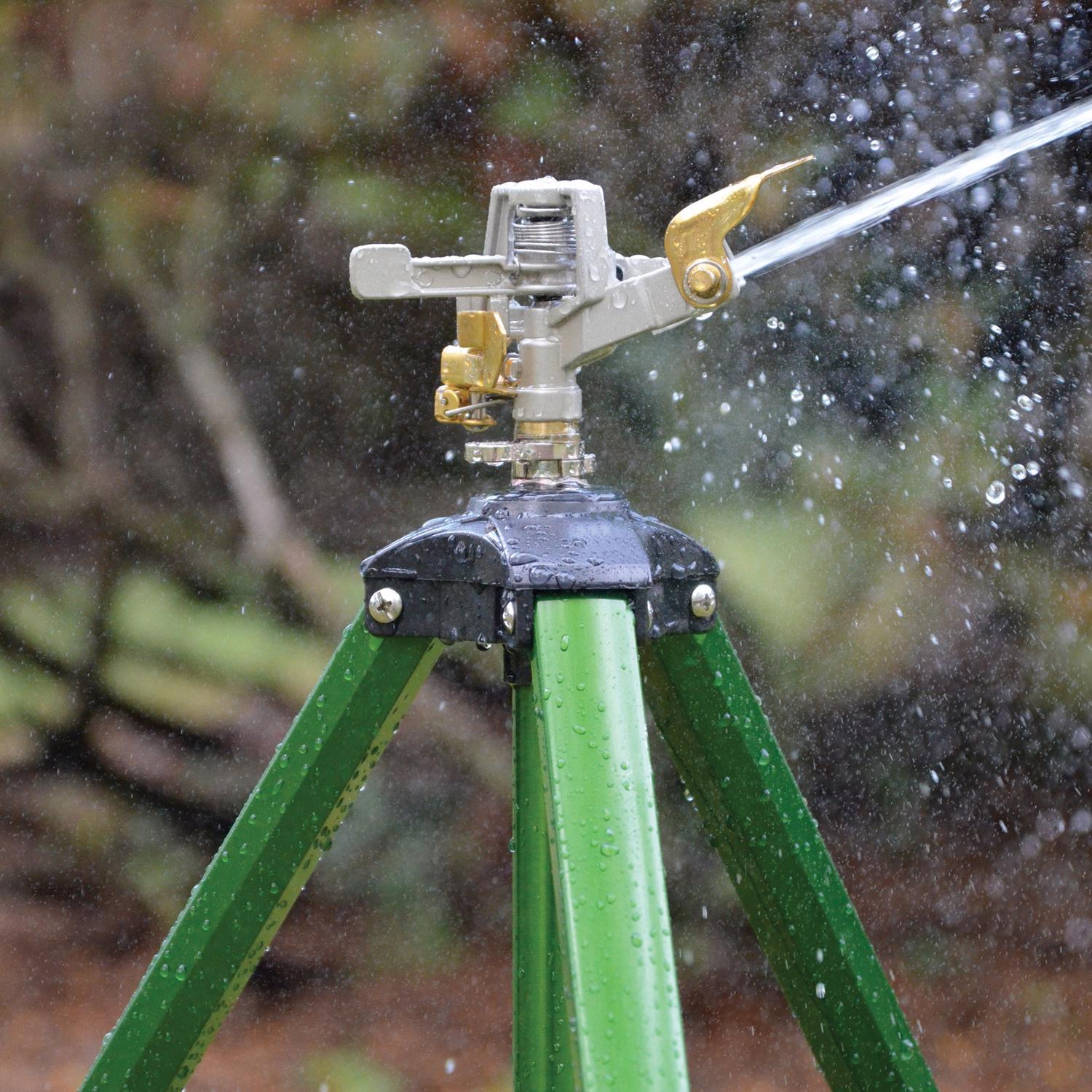 Ace Aluminum Tripod Base Impulse Sprinkler 6358 sq ft 1 pk