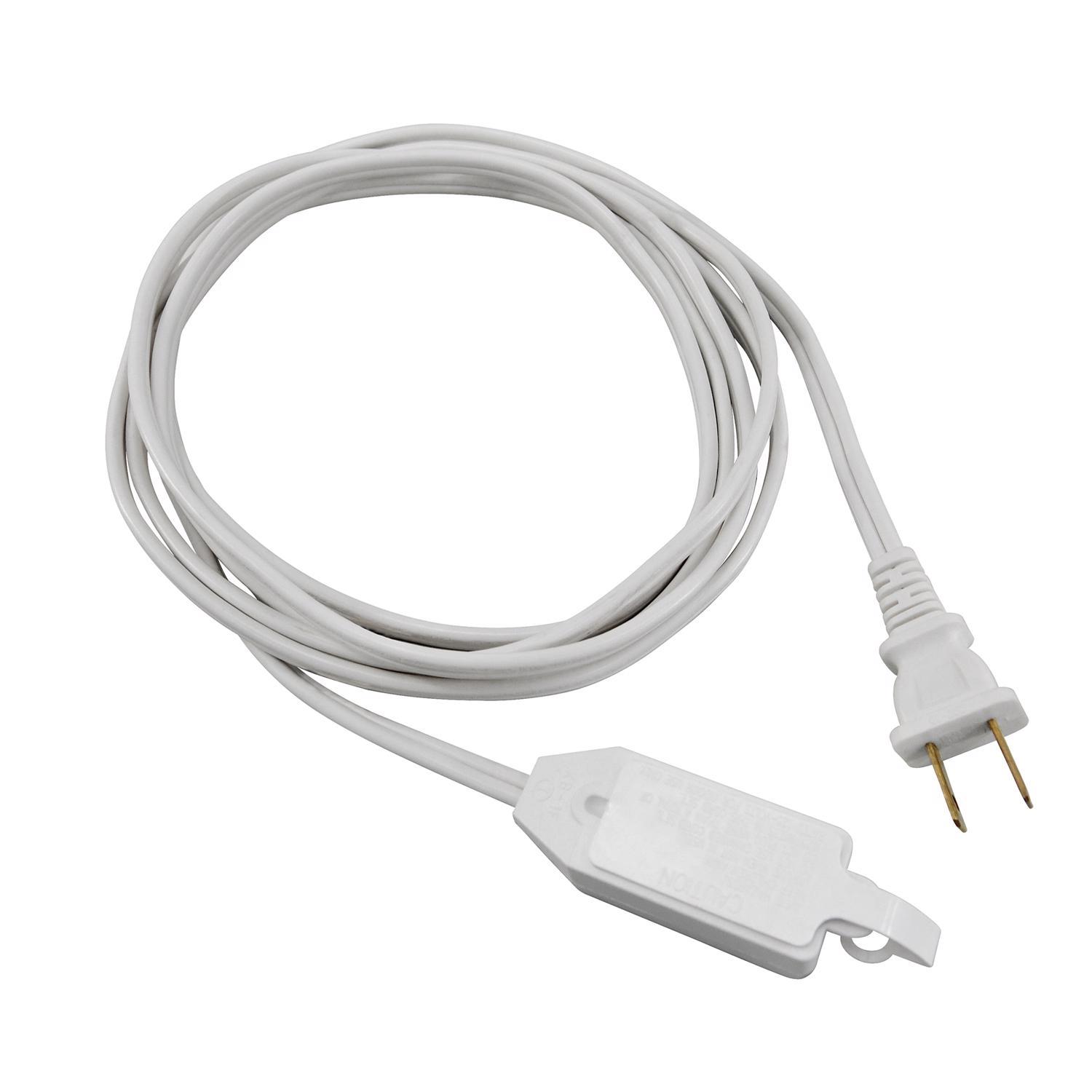 Ace Indoor 12 ft. L White Extension Cord 16/2 SPT-2