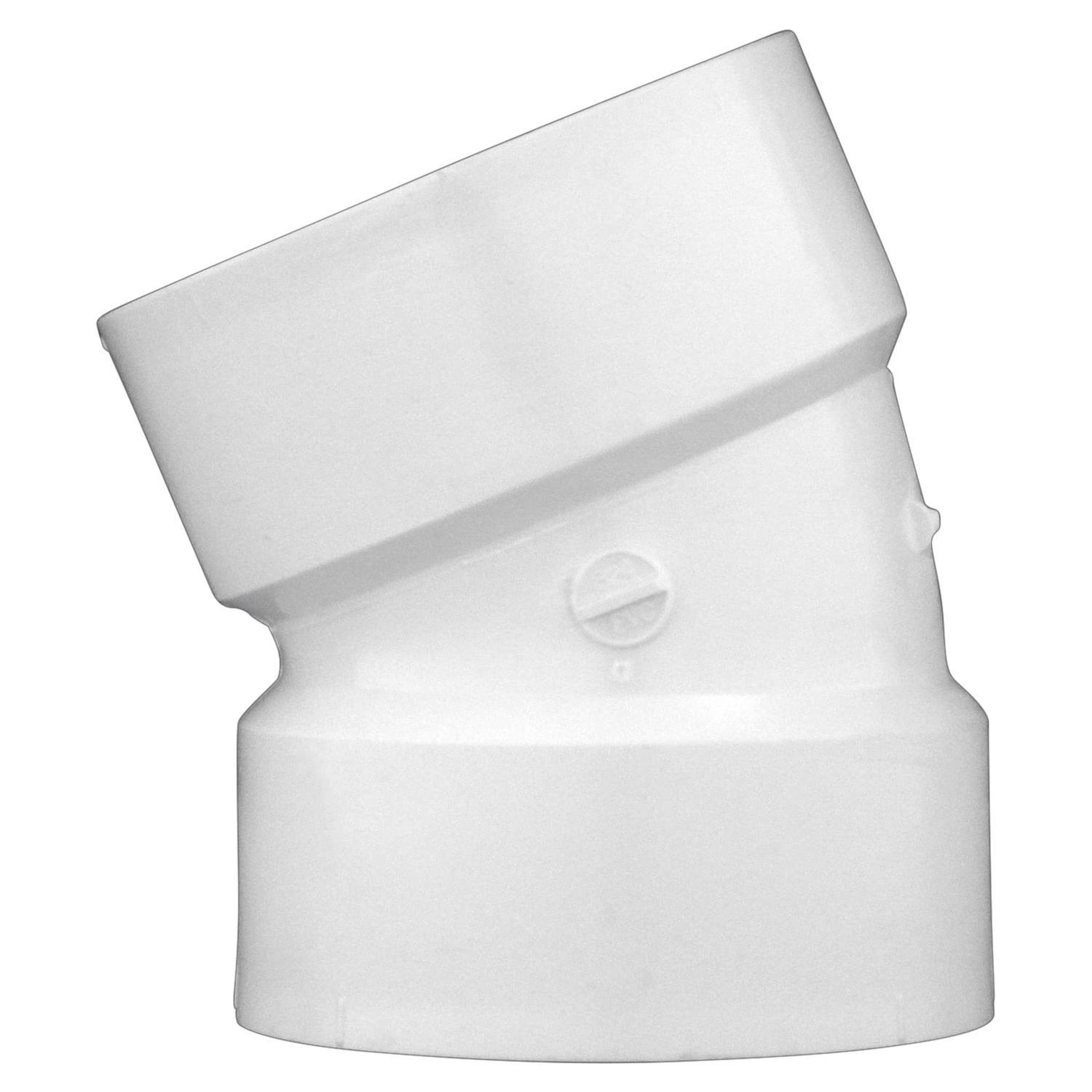 Charlotte Pipe Schedule 40 1-1/2 in. Hub X 1-1/2 in. D Hub PVC Elbow 1 pk
