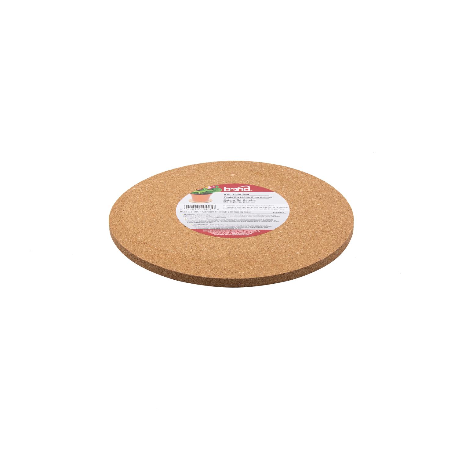 Bond 0.28 in. H X 8.8 in. W X 8 in. D Cork Planter Mat Brown