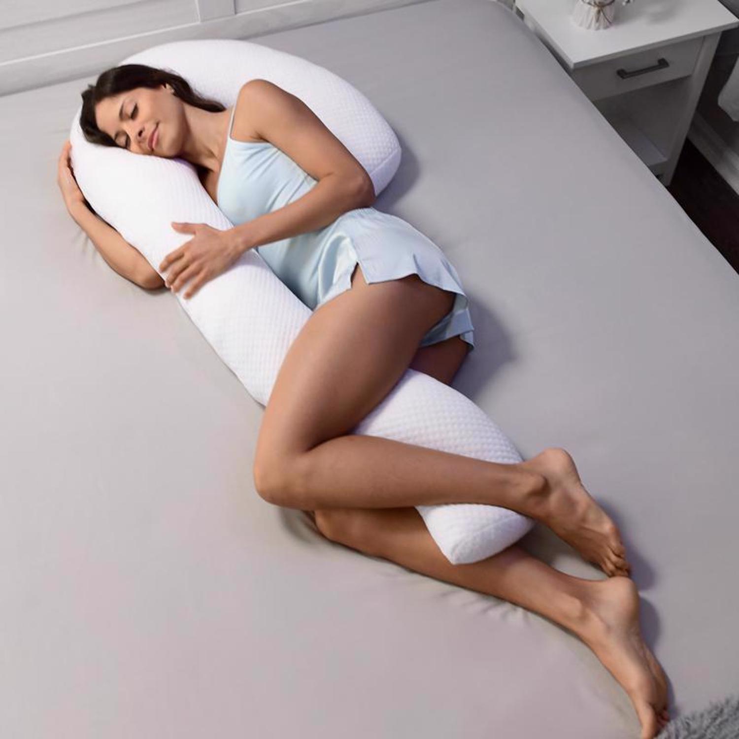 As Seen On TV Contour Swan Body Pillow Polyester/Viscose Rayon 1 pk