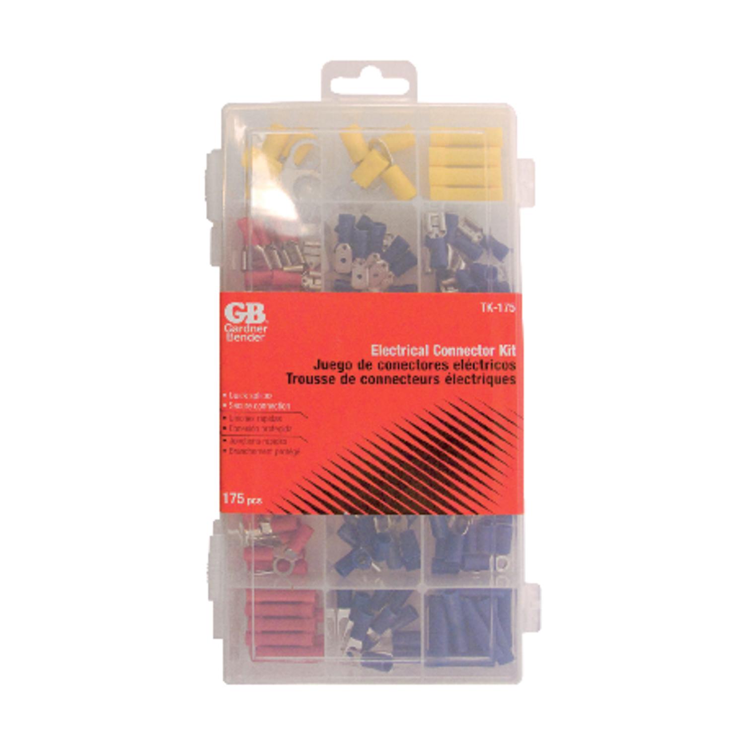 Gardner Bender 22-10 Ga. Insulated Wire Terminal and Connector Kit Multicolored 175 pk