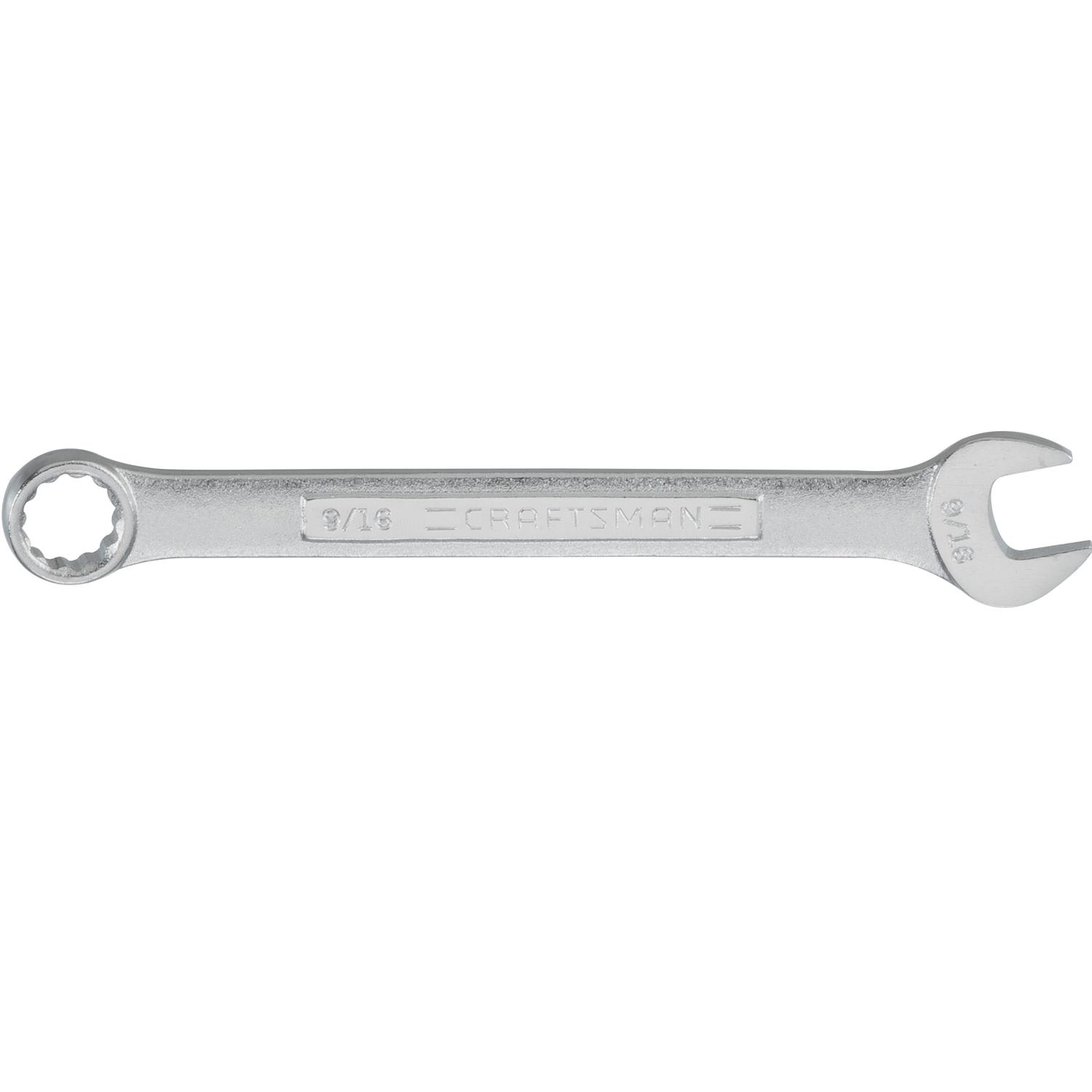 CRAFTSMAN 9/16 in. X 9/16 in. 12 Point SAE Combination Wrench 7.2 in. L 1 pc