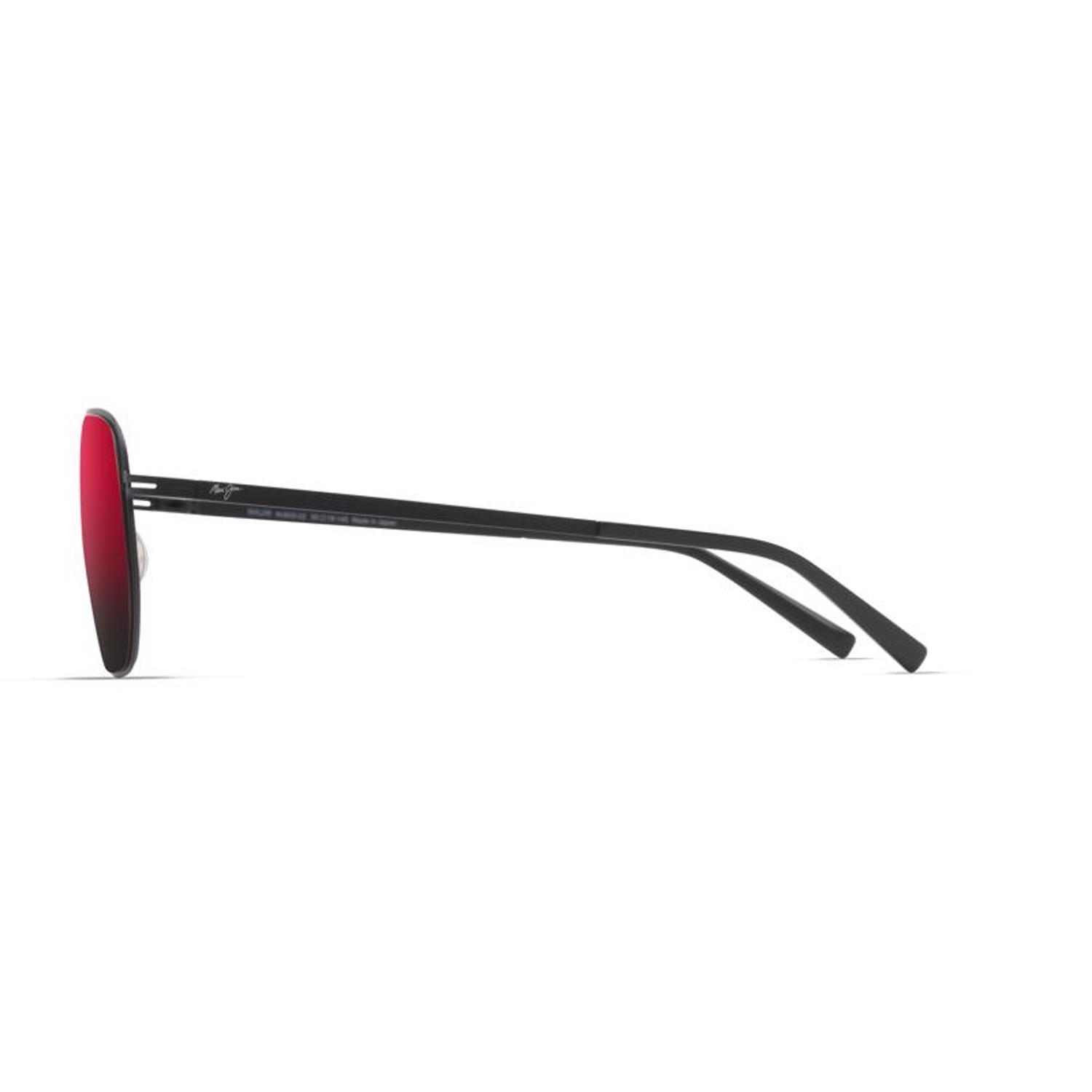Maui Jim Sharks Cove Sunglasses Unisex Matte Black Frame Hawaii Lava Lens Polarized