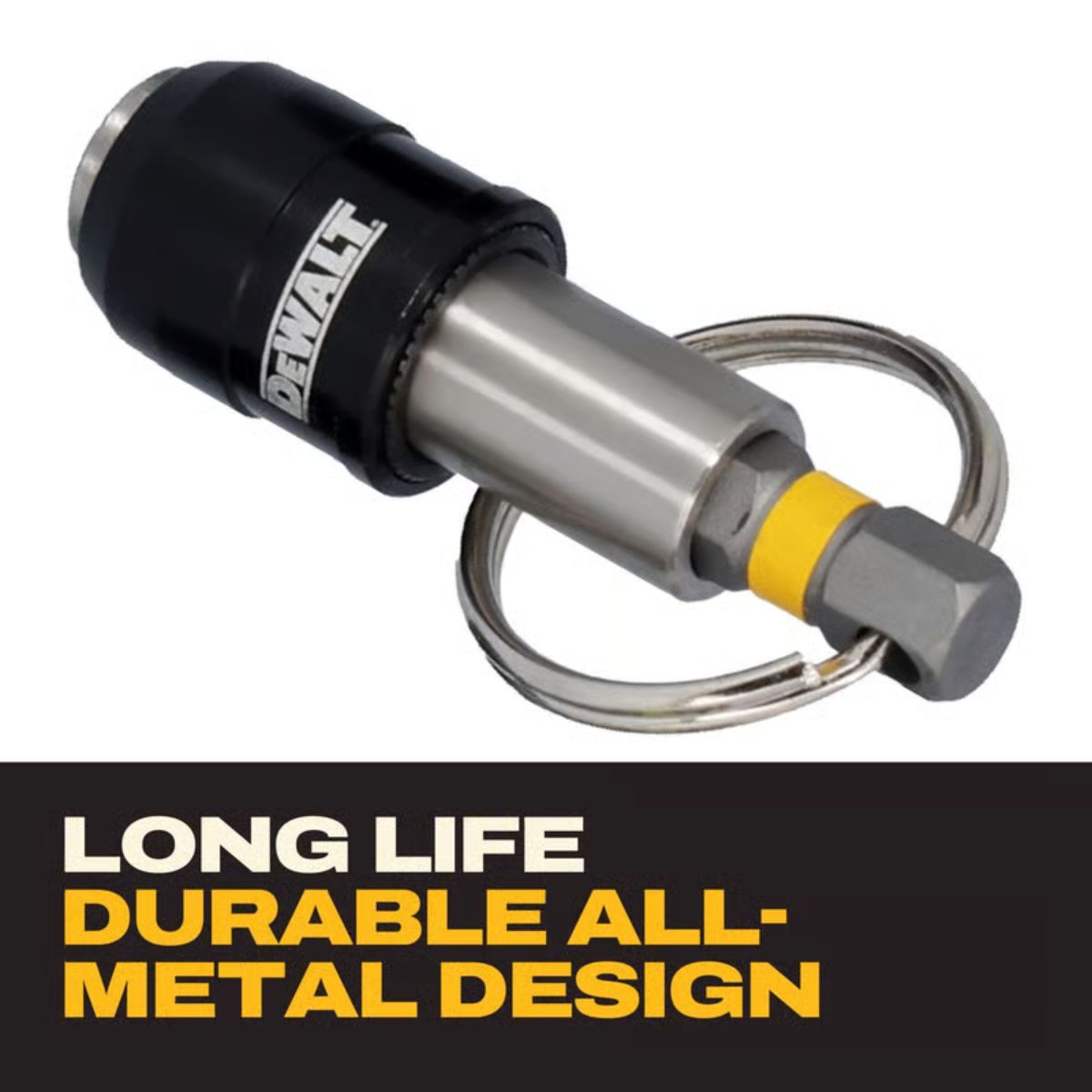 DEWALT 1 in. Hardened Alloy Steel Key Ring Quick-Change Hex Extension 1/4 in. Hex Shank 5 Pieces