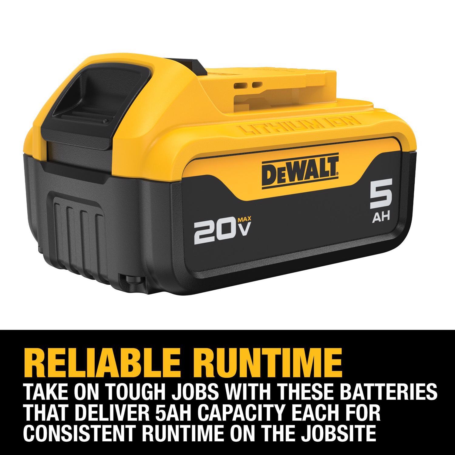 DeWalt 20V MAX DCB205 5 Ah Lithium-Ion Battery 1 pc
