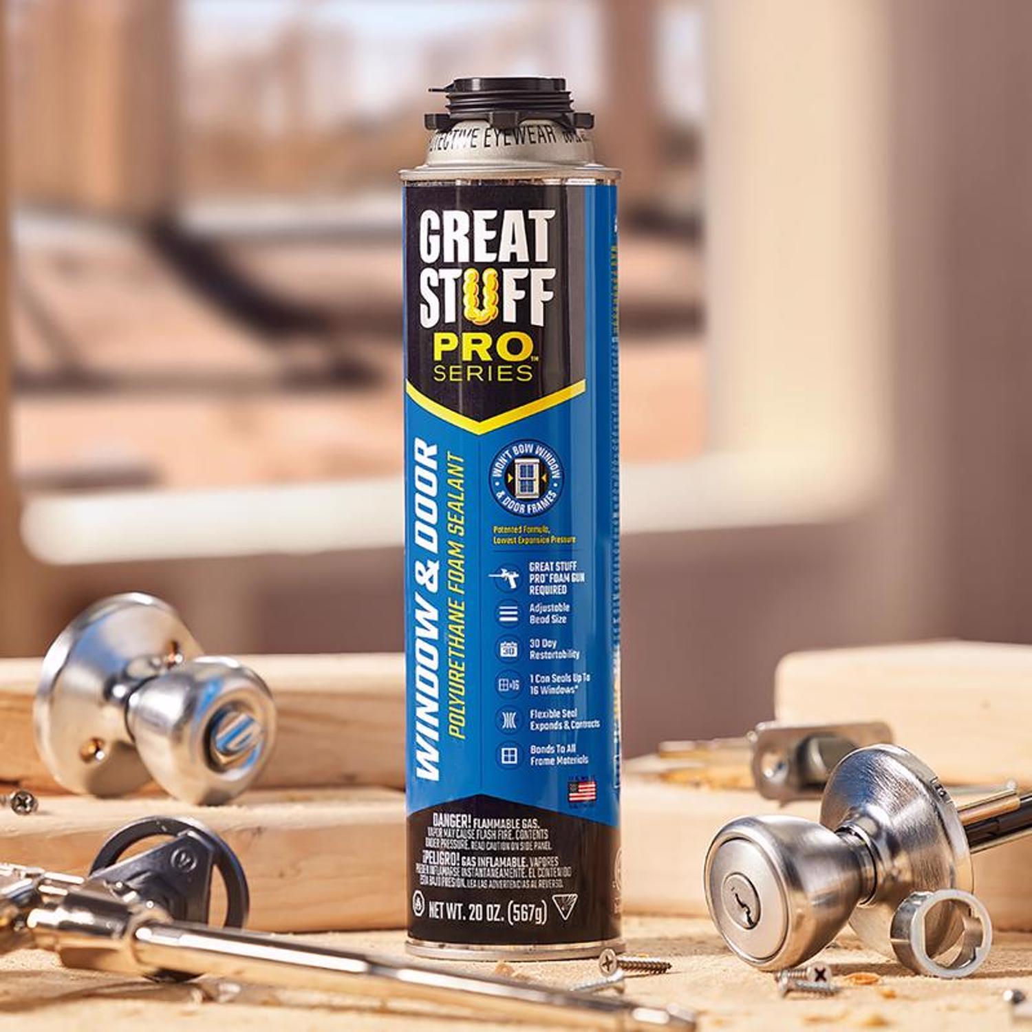 Great Stuff Pro Series Yellow Polyurethane Insulating Foam Sealant 20 oz