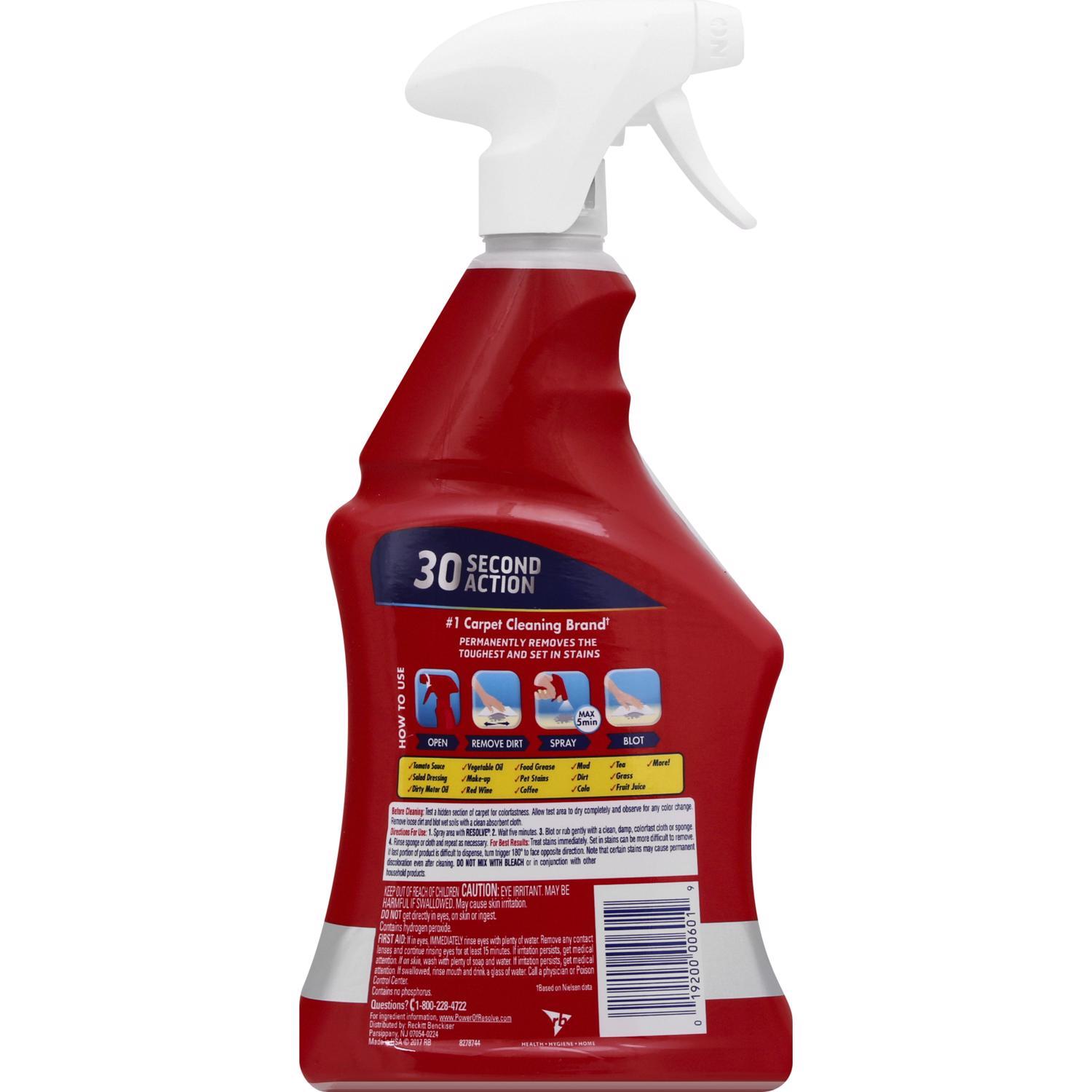 Resolve Triple Oxi Advanced No Scent Carpet Stain Remover 22 oz. Liquid