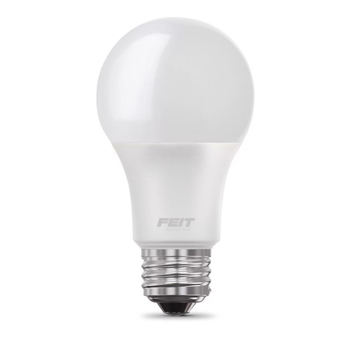 Feit A19 E26 (Medium) LED Bulb Soft White 60 Watt Equivalence 10 pk