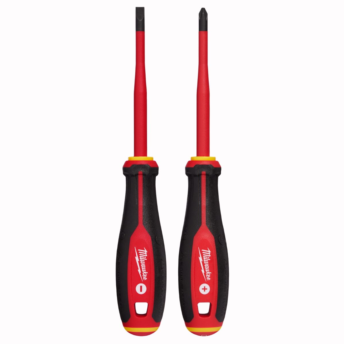 Milwaukee 2 Pieces 1000V Insulated Slim Tip Screwdriver Set