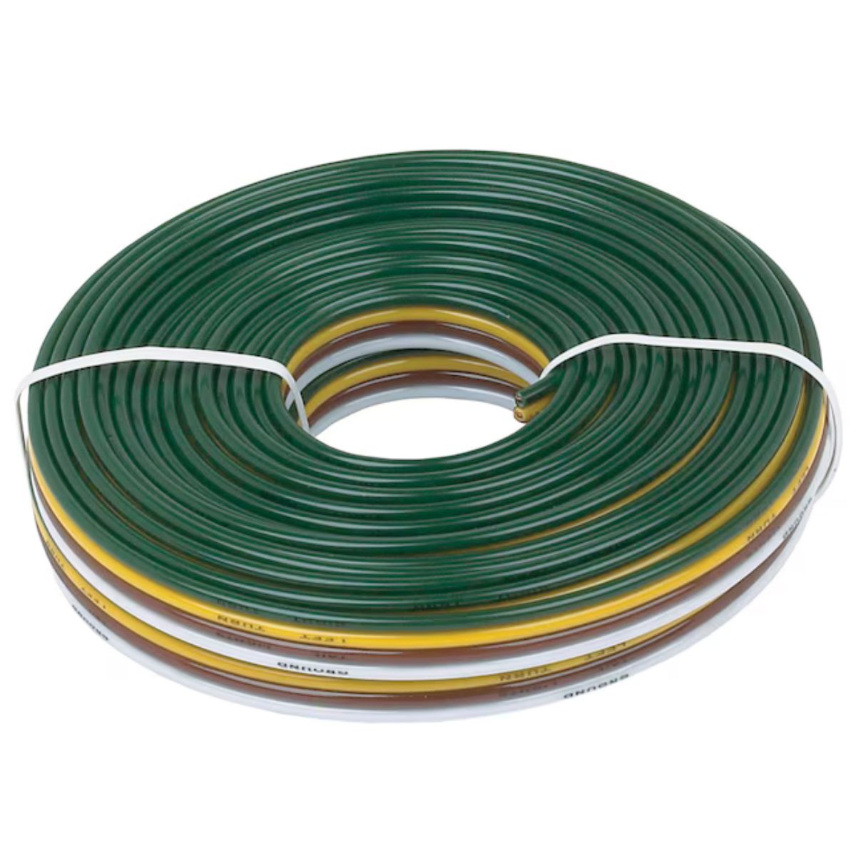 Hopkins 25 Ft 4-Wire Bonded Trailer Electrical Wiring with 100% Copper Conductors