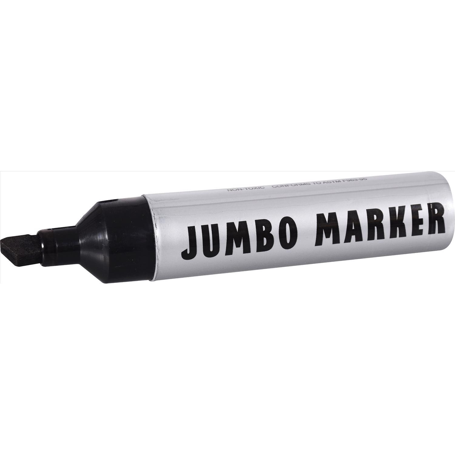 HILLMAN Black Chisel Tip Jumbo Marker 1 pk