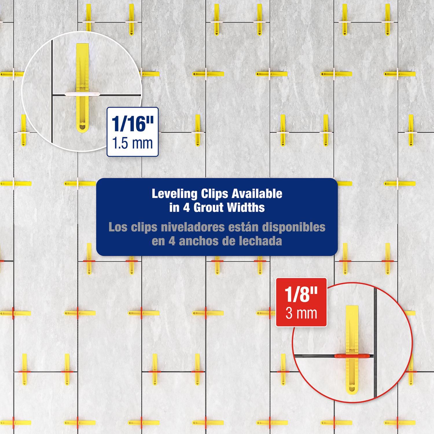 QEP Lash 1.52 in. H X 0.75 in. W X 1.27 in. L Plastic Tile Spacer Clips 100 pk