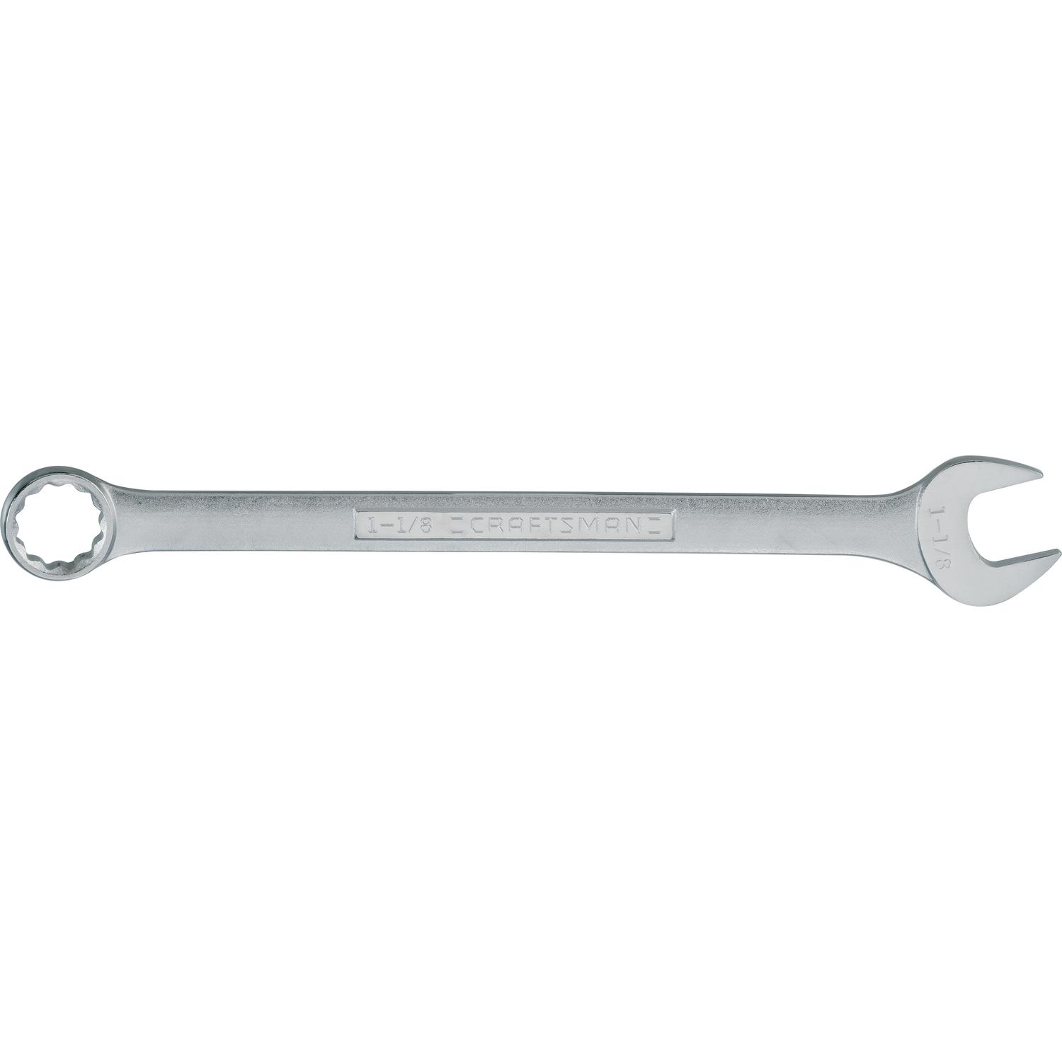 CRAFTSMAN 1-1/8 in. X 1-1/8 in. 12 Point SAE Combination Wrench 15.56 in. L 1 pc