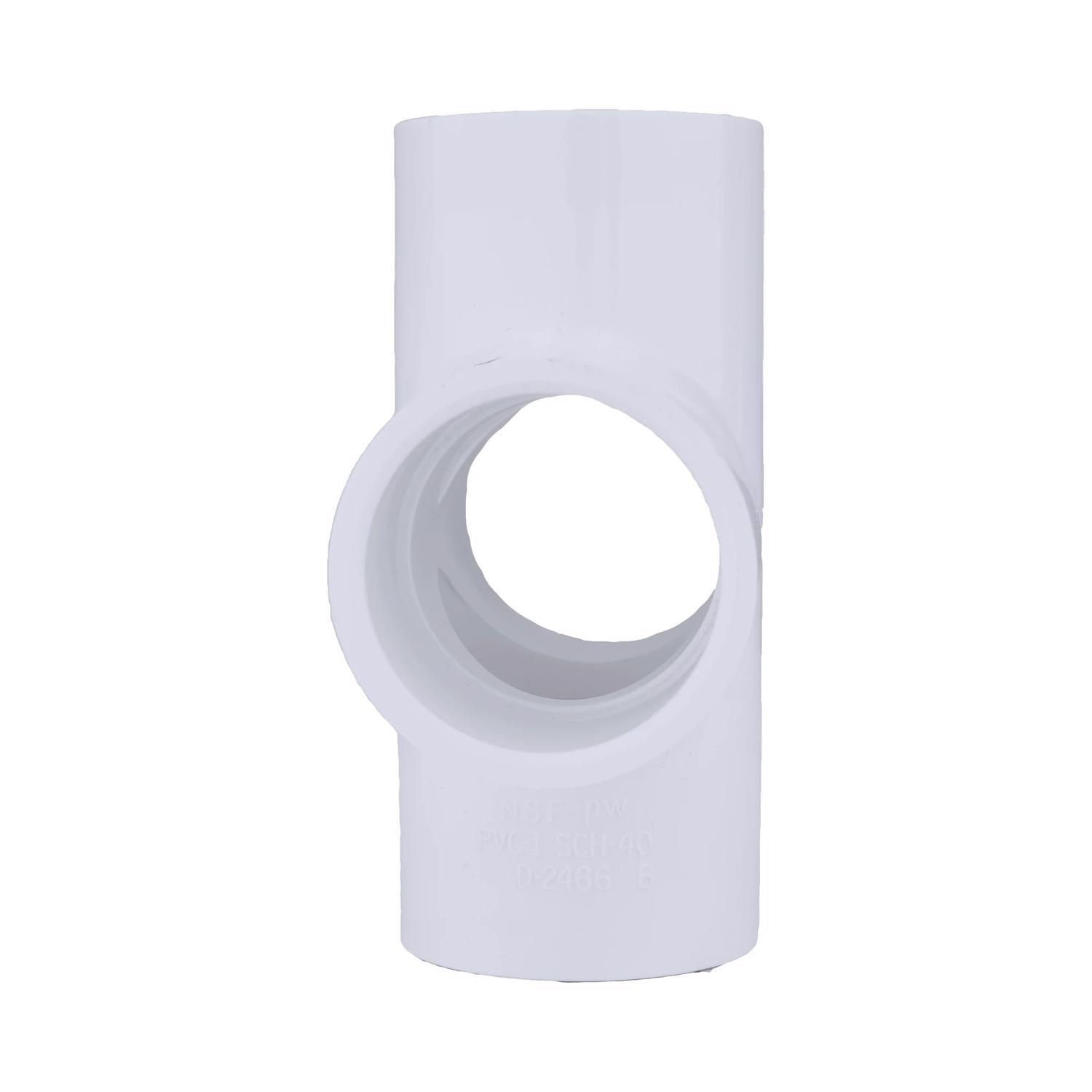 Charlotte Pipe Schedule 40 1-1/4 in. Slip X 1-1/4 in. D Slip PVC Cross 1 pk
