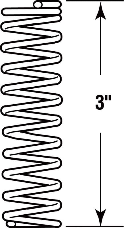 Prime-Line 3 in. L X 1-1/8 in. D Compression Spring 2 pk