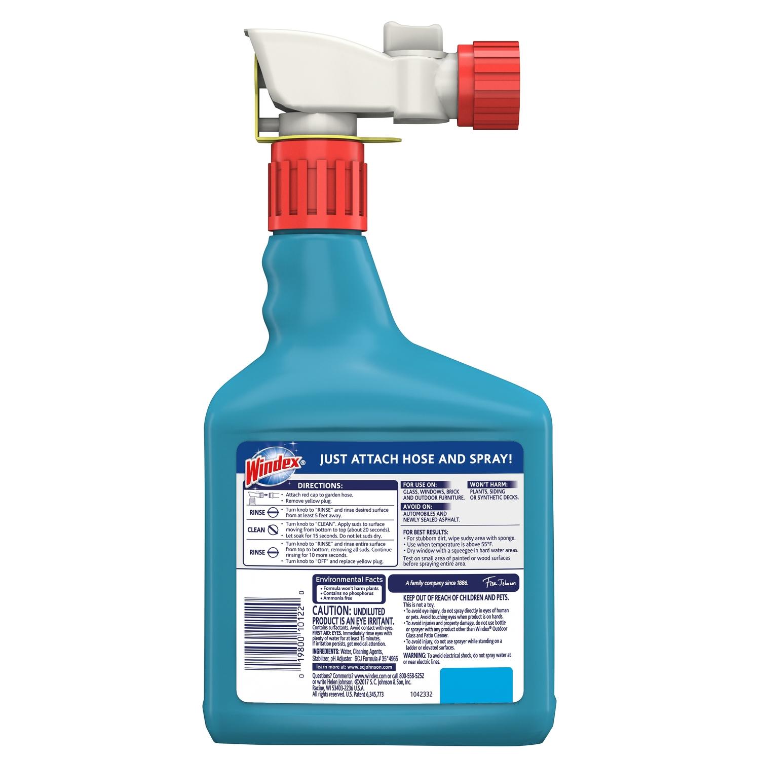 Windex No Scent Outdoor Glass Cleaner 32 oz Liquid