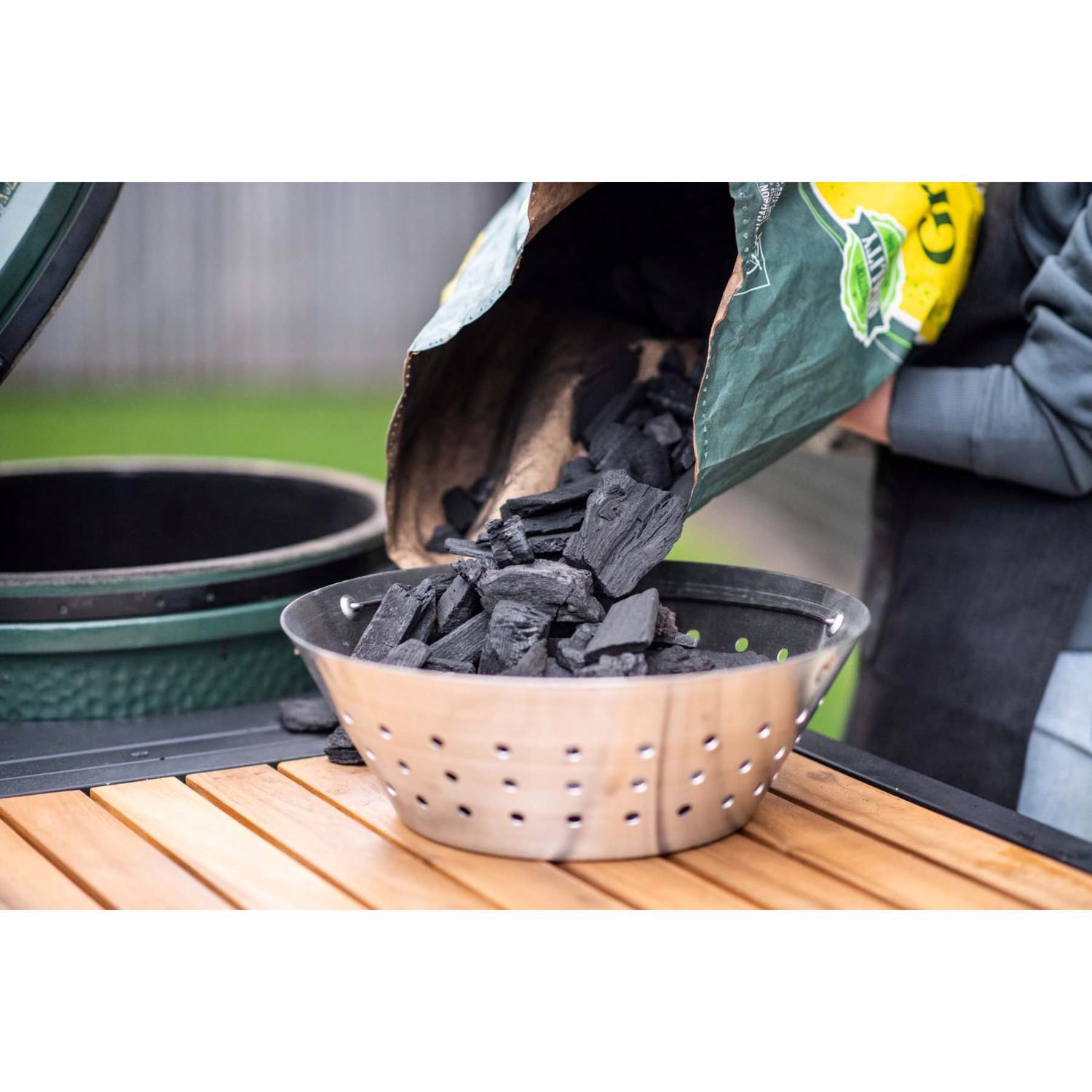 Big Green Egg Stainless Steel Fire Bowl 14.87 in. W For Big Green Egg Large Egg