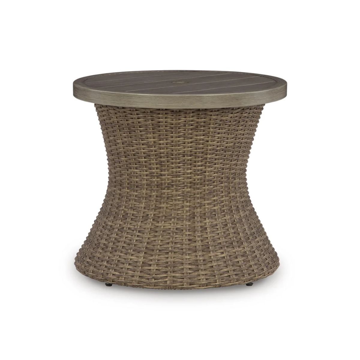 Ashley Laguna Heights Round End Table with Umbrella Option