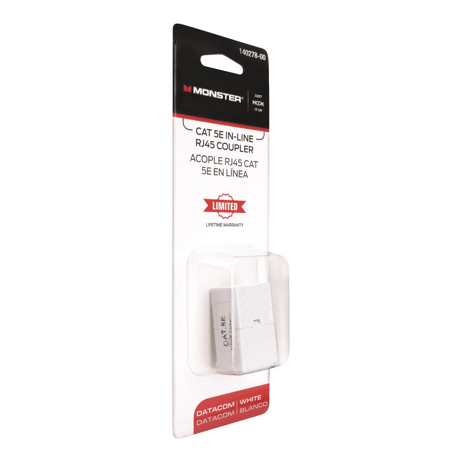 Monster Just Hook It Up 0 ft. L Category 5E In-Line Coupler