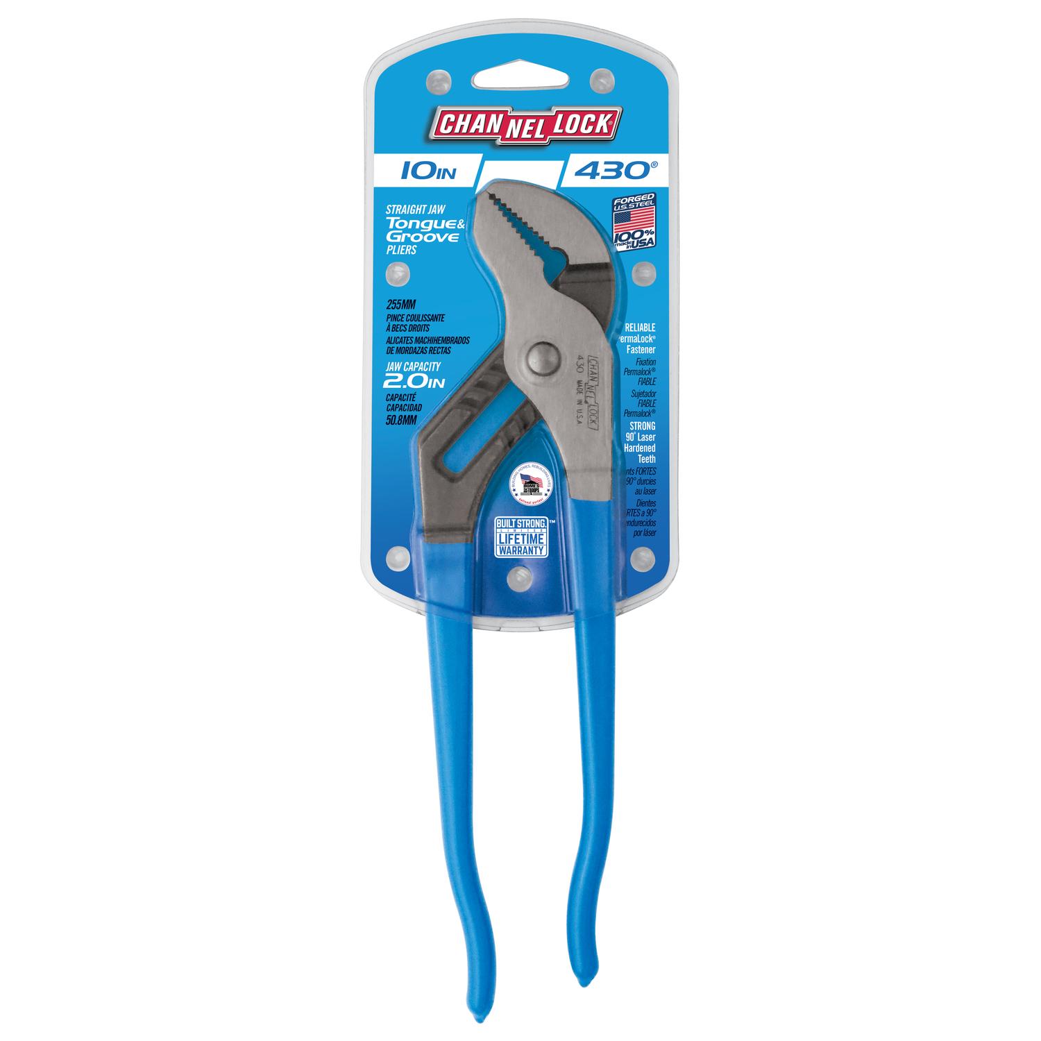 Channellock 10 in. Steel Tongue and Groove Pliers