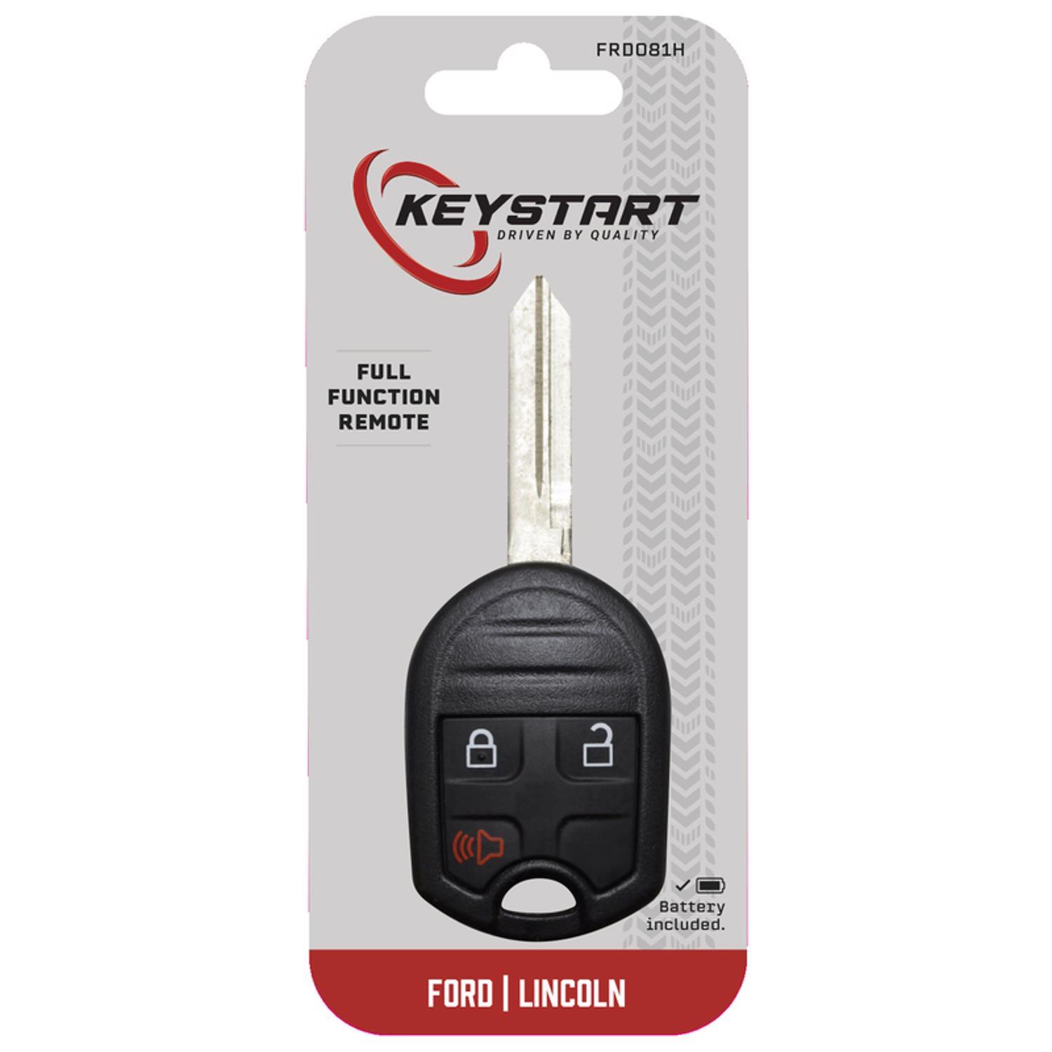 KeyStart FRD081 Advanced Security Automotive Remote HD Key For Ford Lincoln