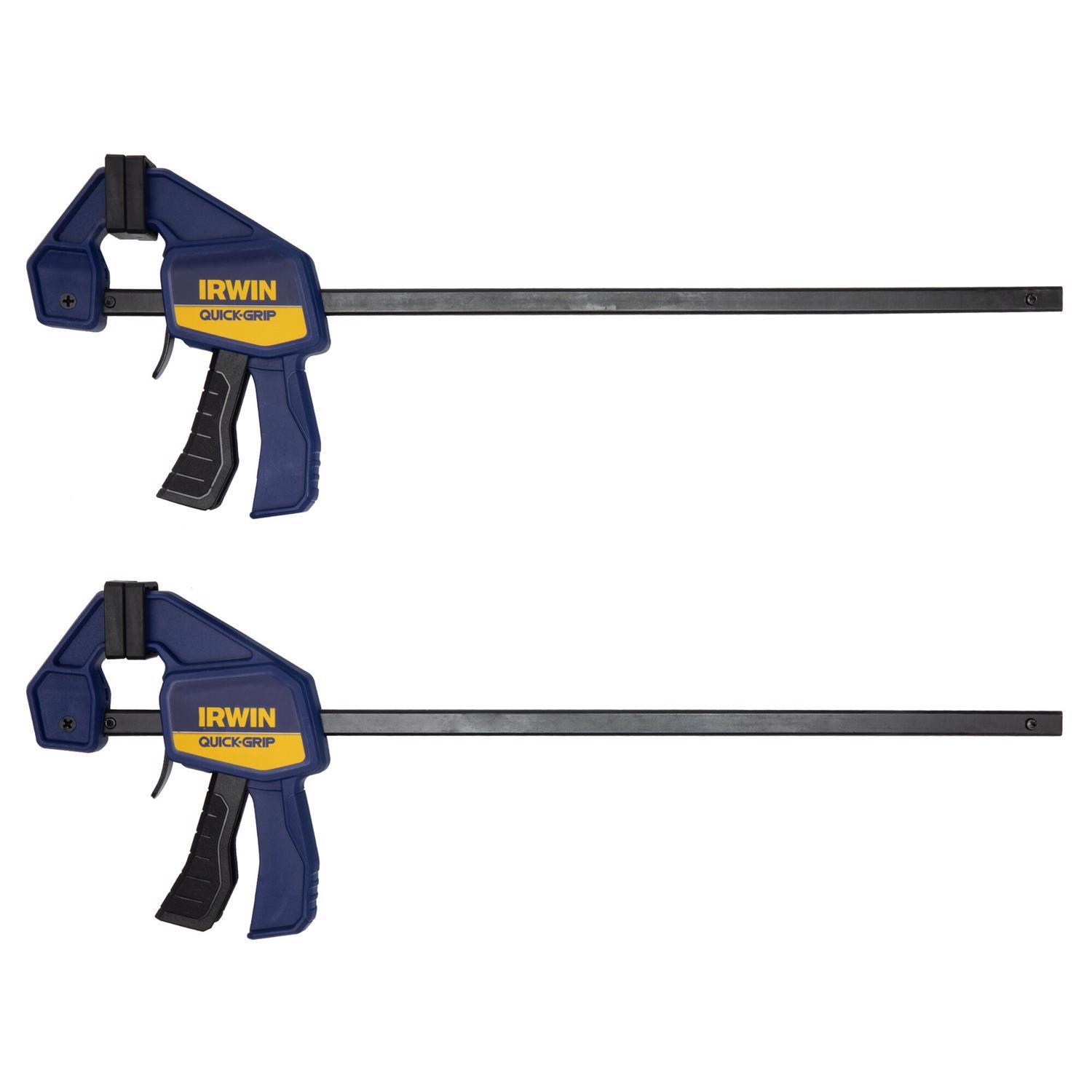 Irwin Quick-Grip 12 in. X 2-7/16 in. D Bar Clamp 100 lb 2 pc