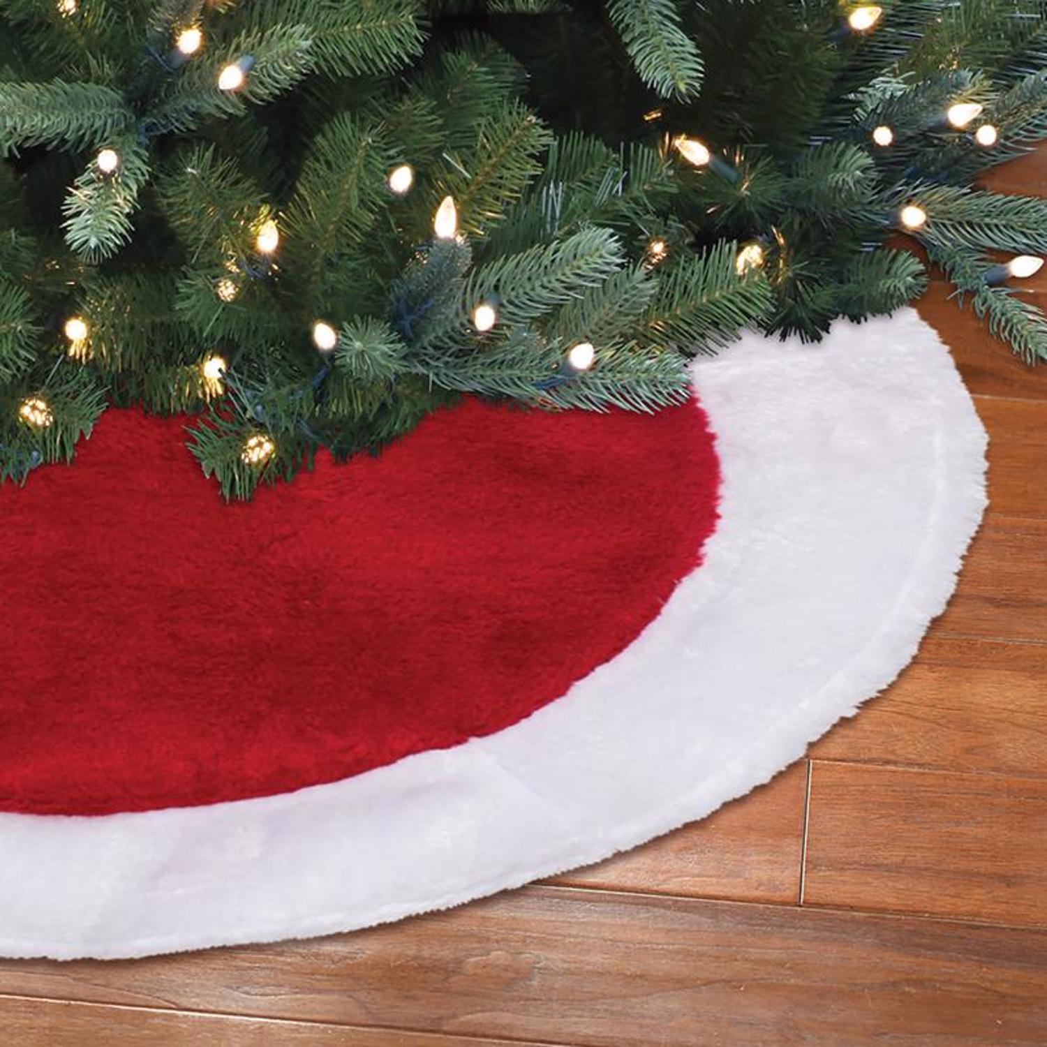 Dyno Red/White Tree Skirt