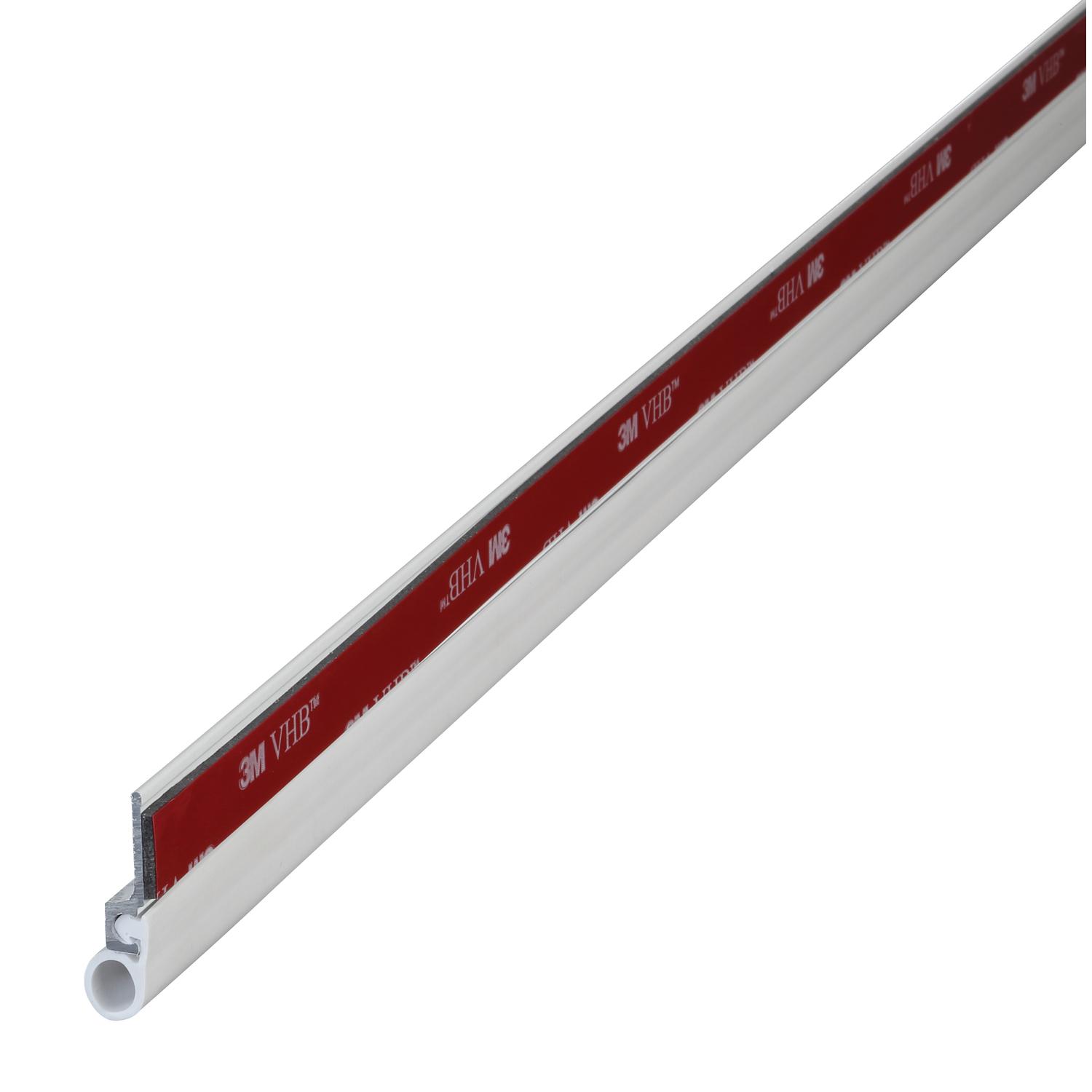 M-D Cinch White Aluminum/Vinyl Door Set Seal For Top/Side Seal 85 in. L X 1/2 in.