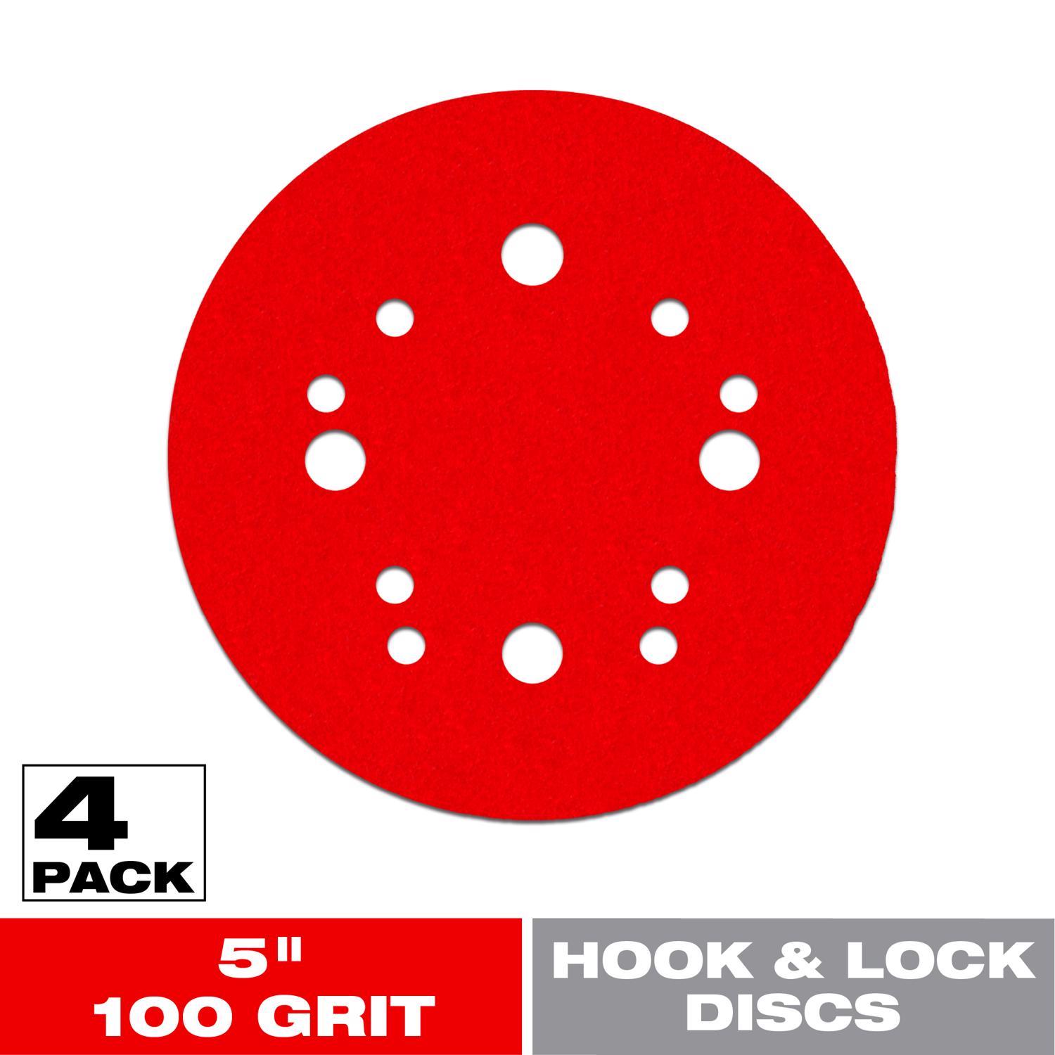 Diablo 5 in. Ceramic Blend Hook and Lock Sanding Disc 100 Grit Medium 4 pk