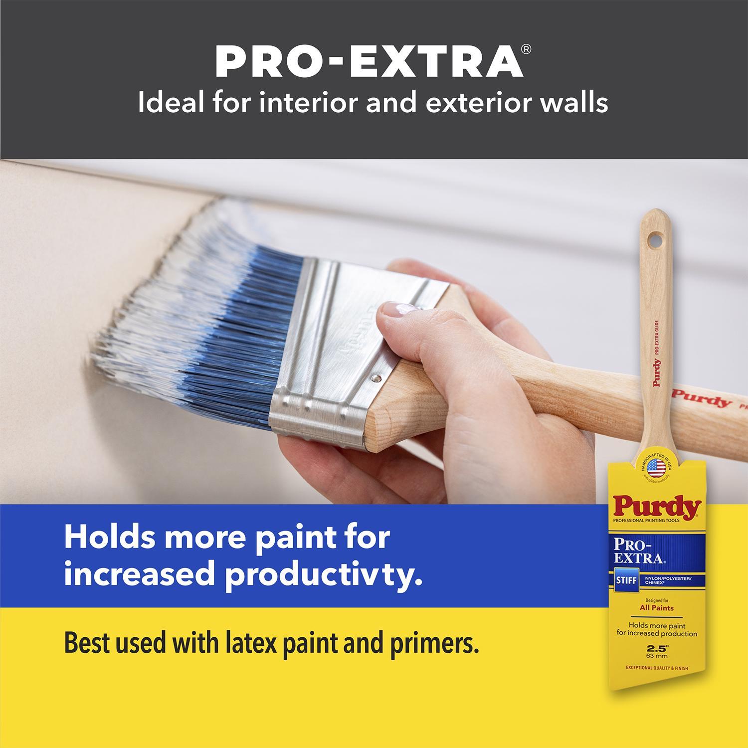Purdy Pro-Extra Glide 3 in. Stiff Angle Trim Paint Brush