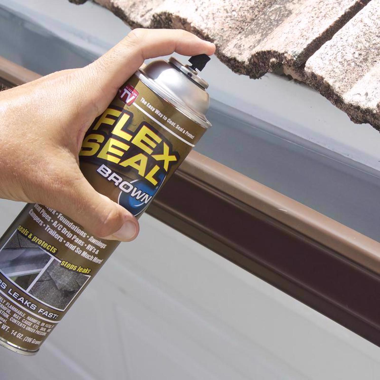 Flex Seal Family of Products Flex Seal Brown Rubber Spray Sealant 14 oz
