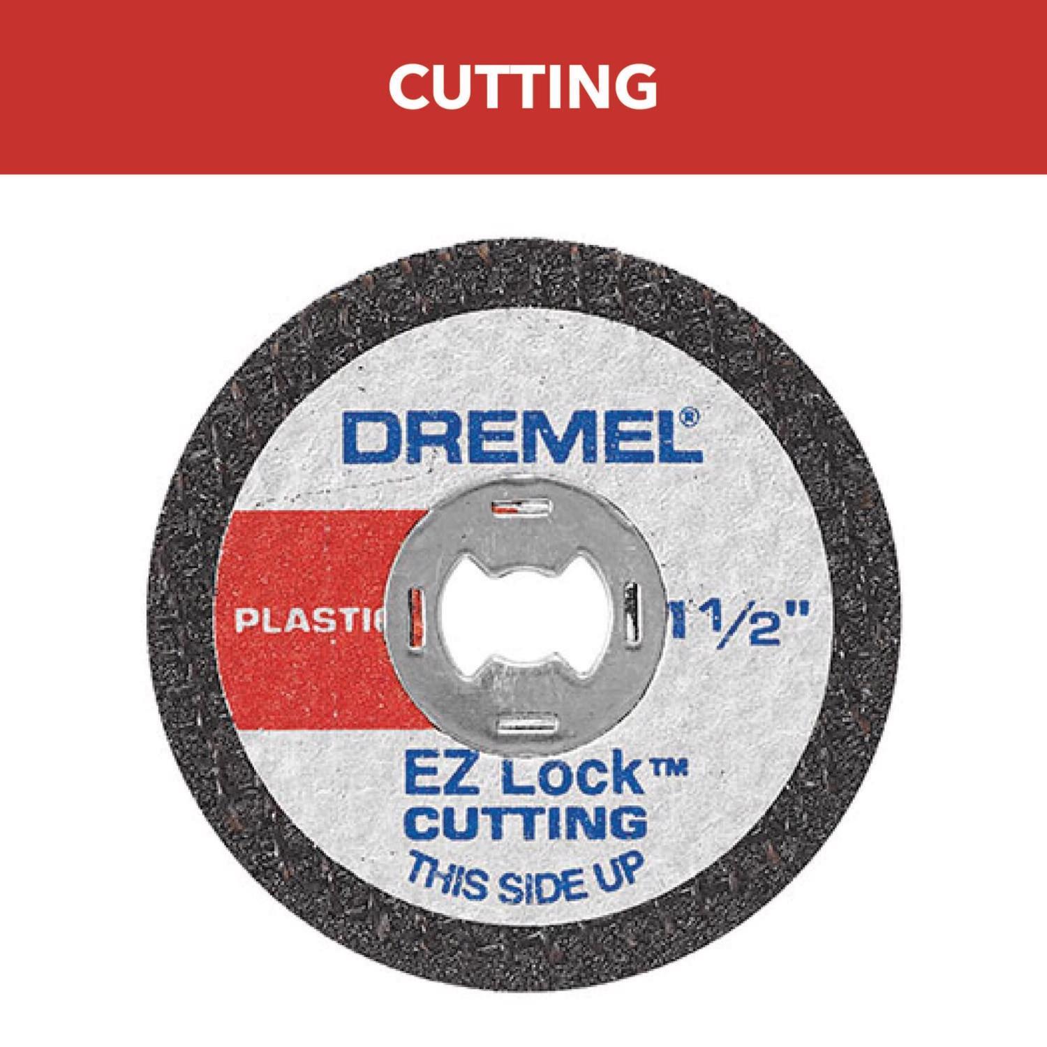 Dremel EZ Lock 1-1/2 in. D X 1/8 in. X.045 in. thick Fiberglass Cut-Off Wheel 5 pc