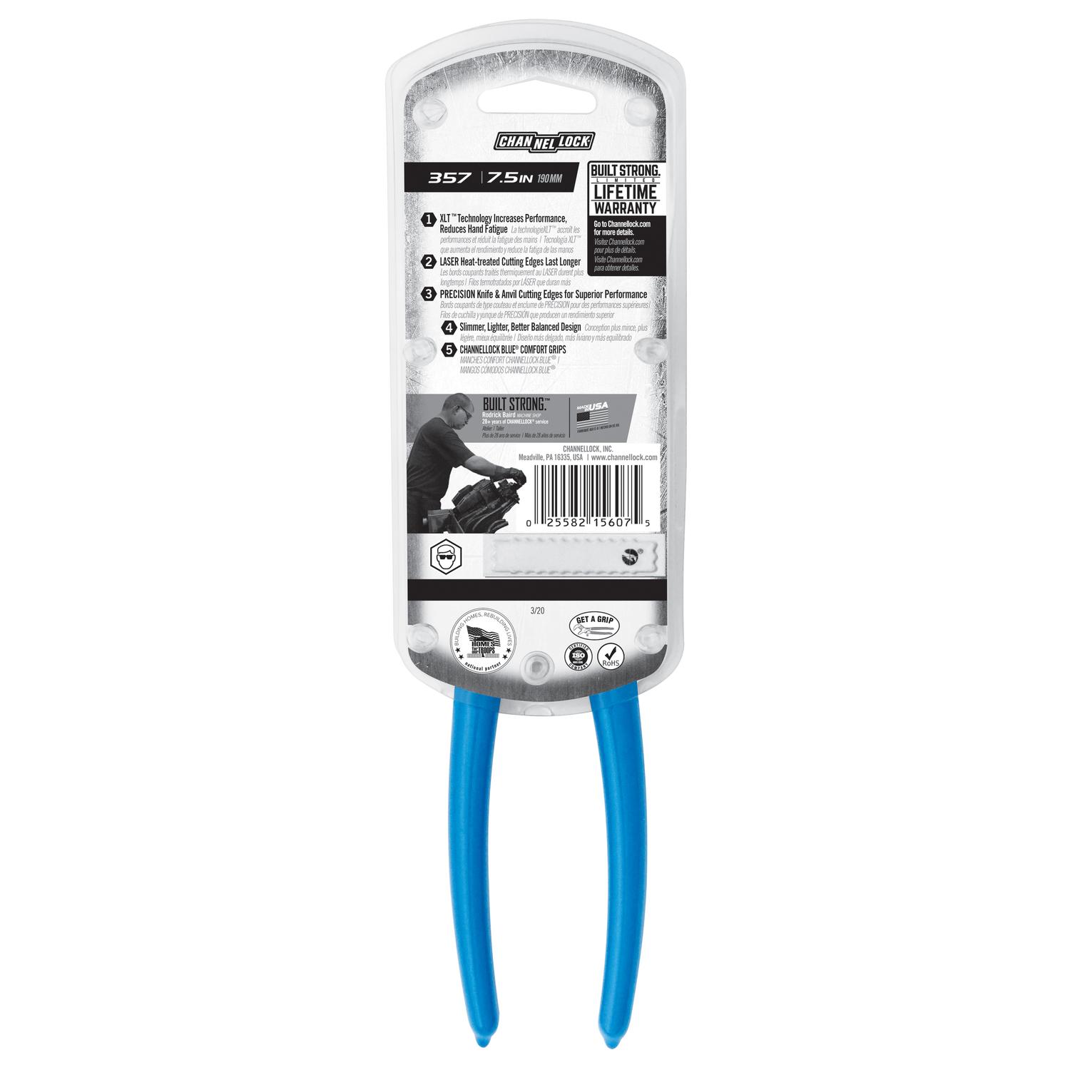 Channellock 7.5 in. Steel End Cutting Pliers